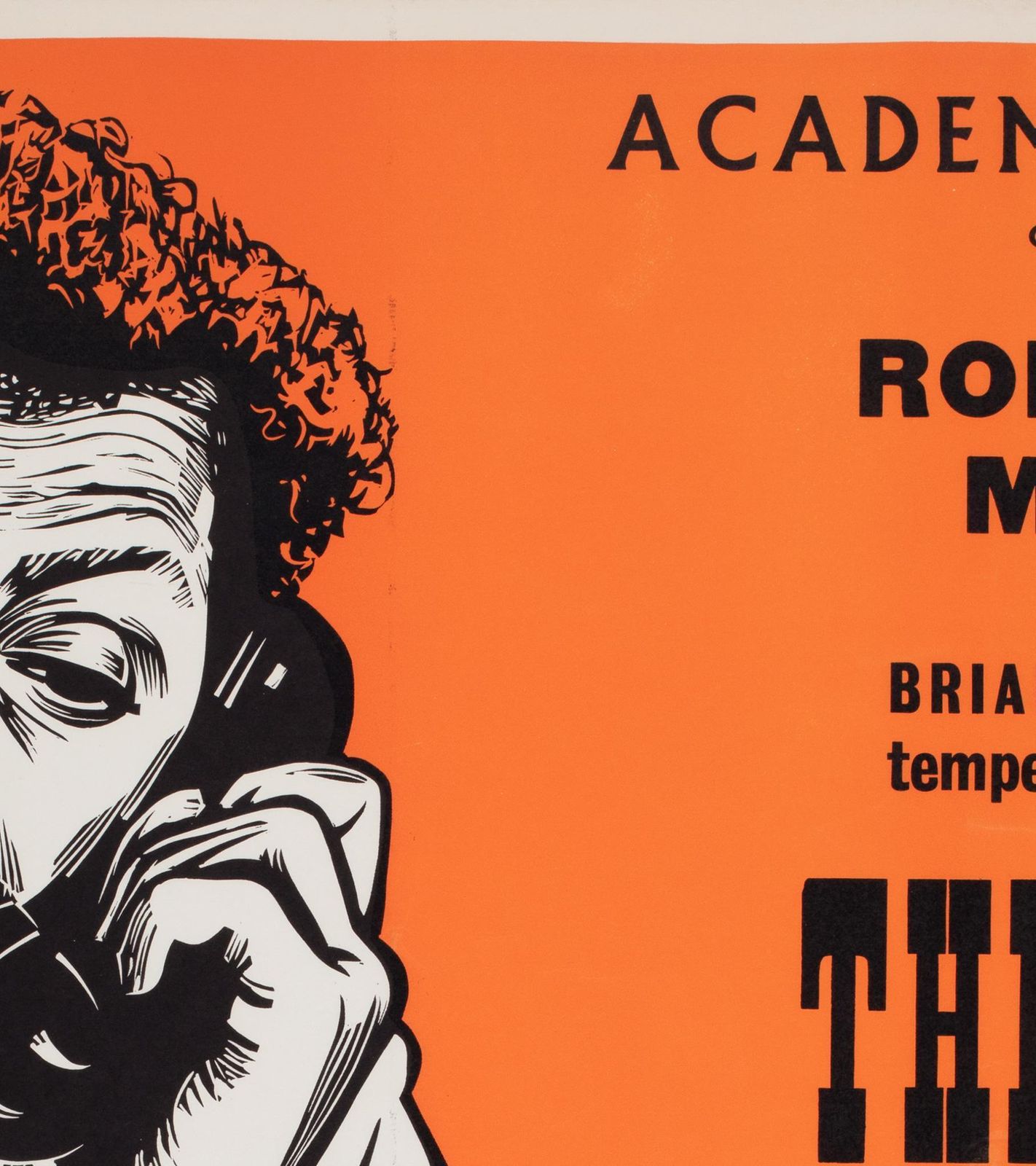 « The Luck Of Ginger Coffey », affiche de cinéma UK Quad, Academy Cinema, 1965, Strausfeld photo Art