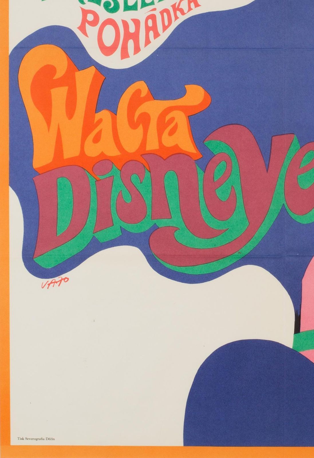 Cinderella Original Large Czech Film Poster, Karel Vaca, 1970 photo vinterior