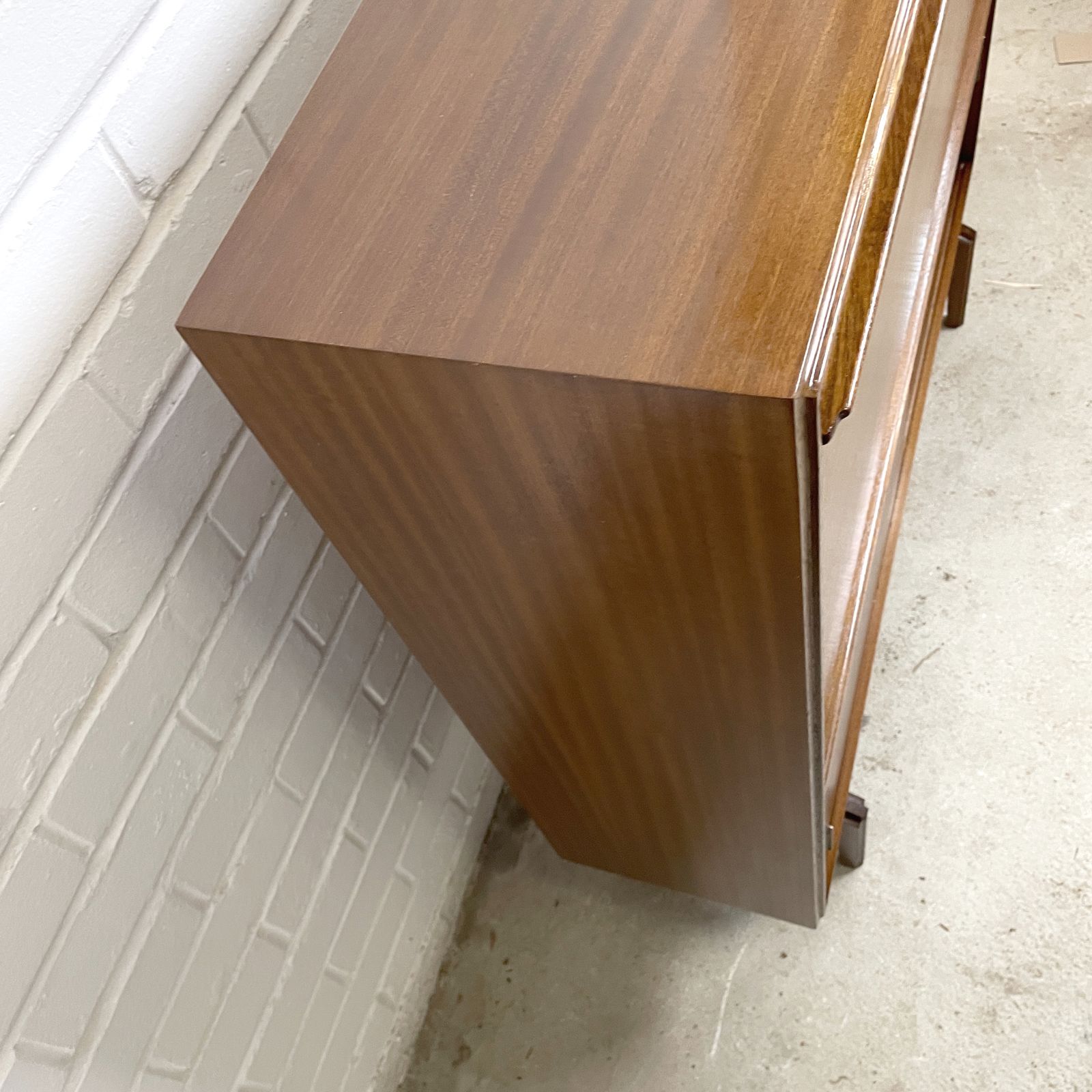 Mid Century Modern Teak Bureau – Beautifully Designed Space Saving Desk photo 230.0
