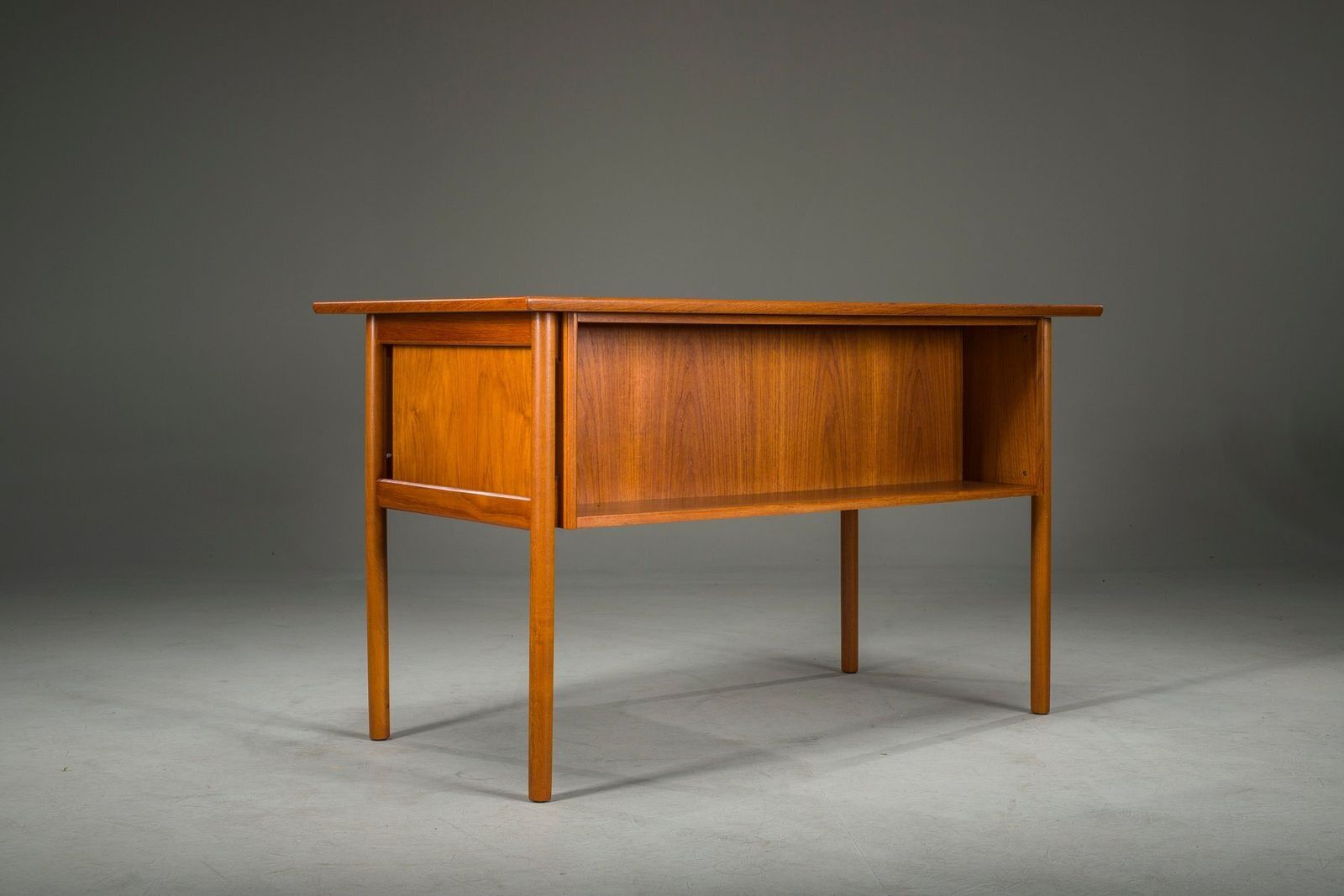 Mid Century Danish Teak Desk From Gunnar Nielsen Tibergaard, 1960s photo Furniture