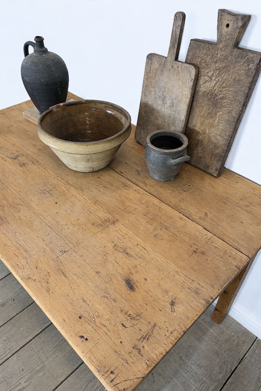 Antique Pine Country Farmhouse Kitchen Dining Table photo buy