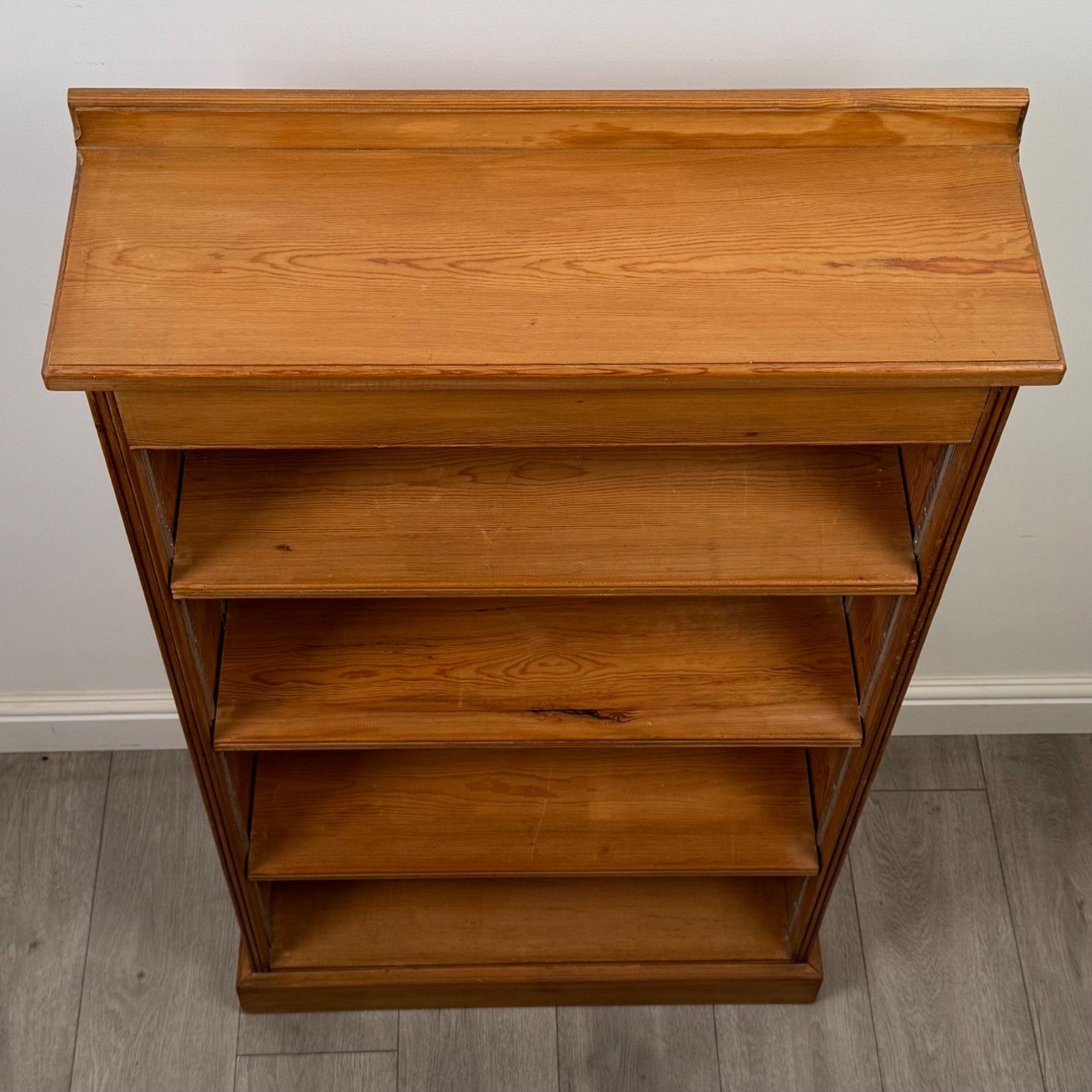 photo for sale Vintage 20th Century Good Quality Open Bookcase In Pine ( Af 5492 )