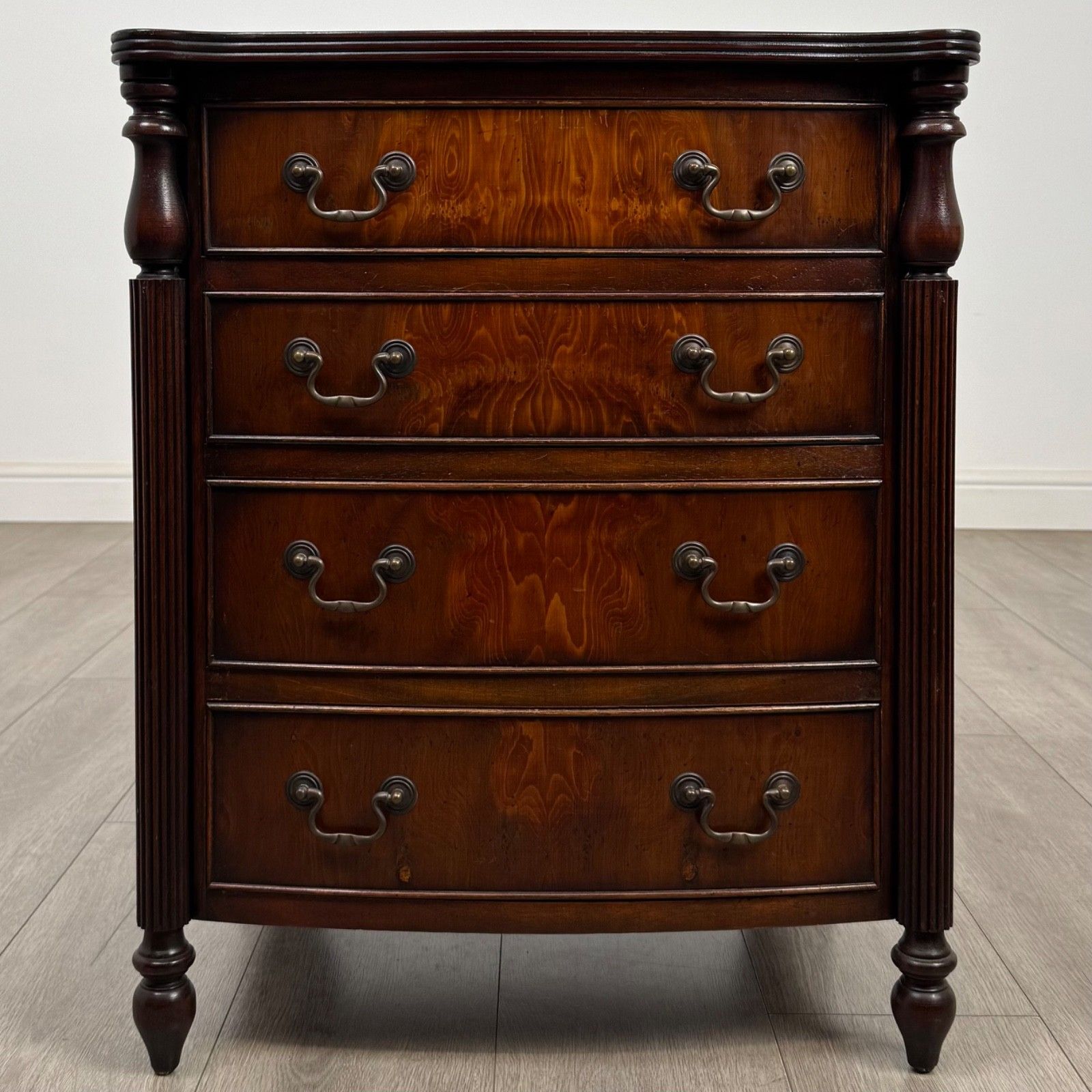 Antique 20th Century Small Mahogany Chest Of Drawers ( Af 5496 )