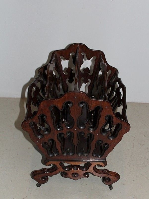 Nap. 3rd Magazine Stand In Mahogany photo Home Decor