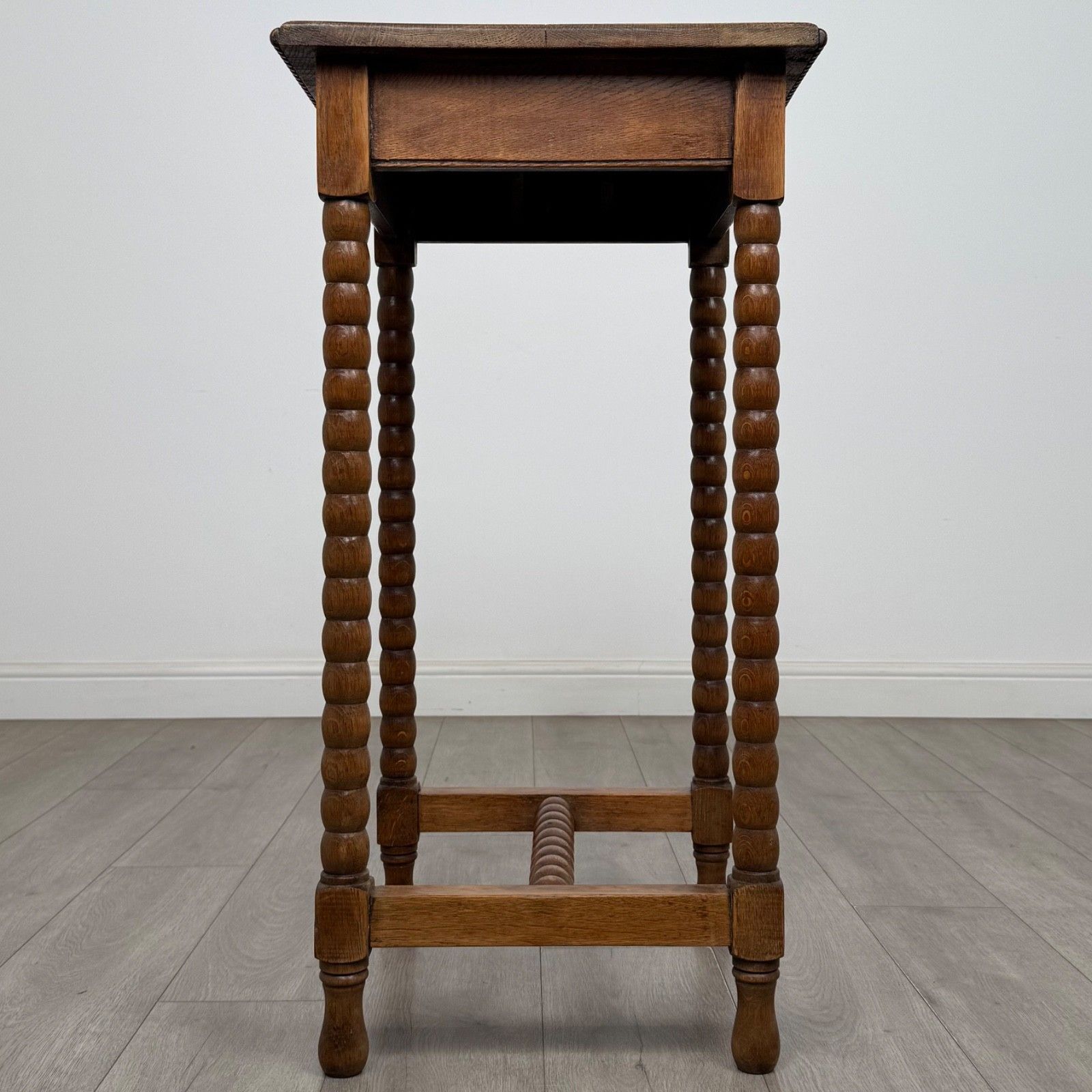 Antique 20th Century Bobbin Turned Side Table In Oak ( Af 5518 ) photo buy