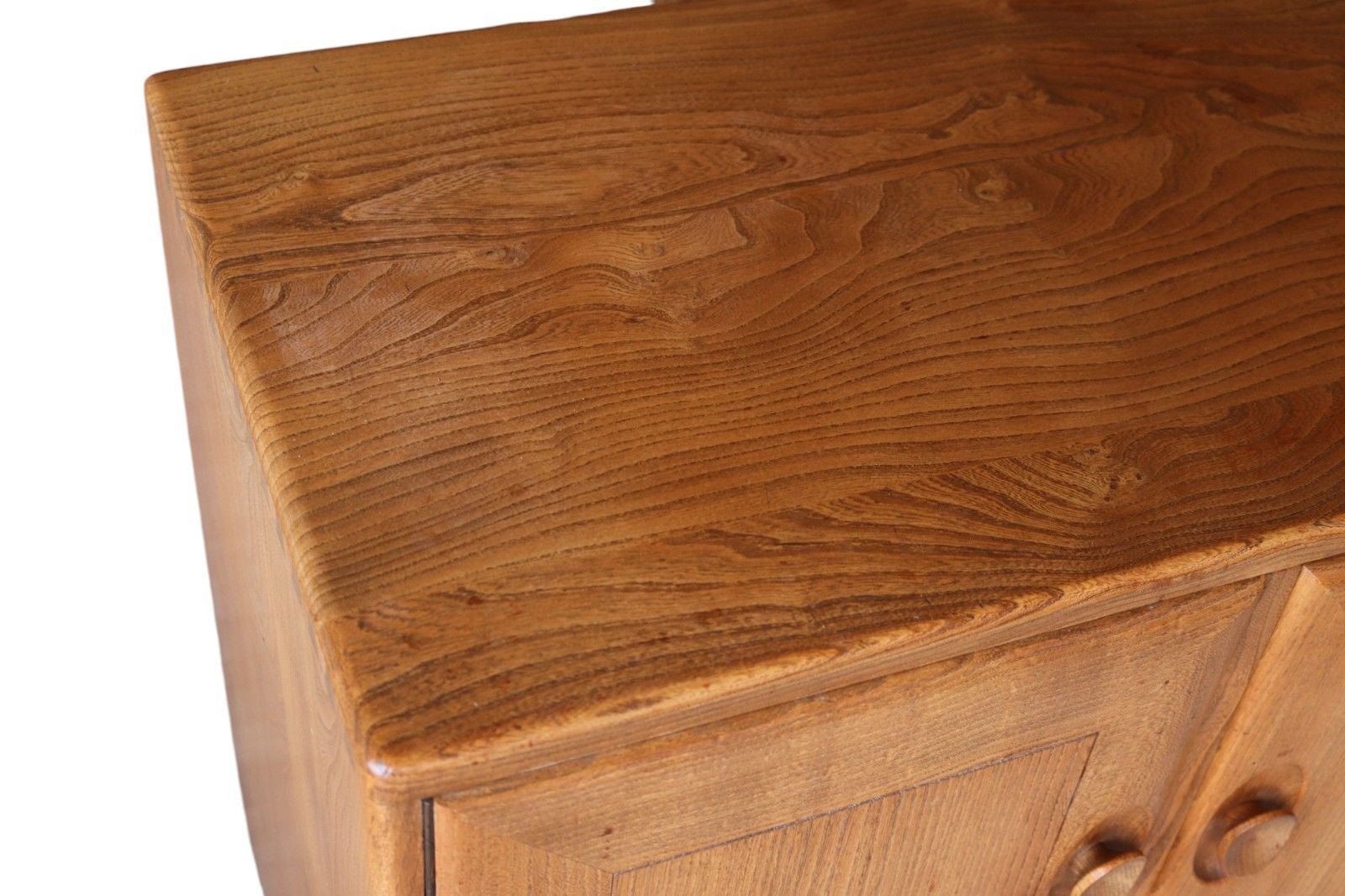 photo furniture Vintage Ercol 467 Windsor Sideboard Blonde Elm Blue Label Mcm 1960s