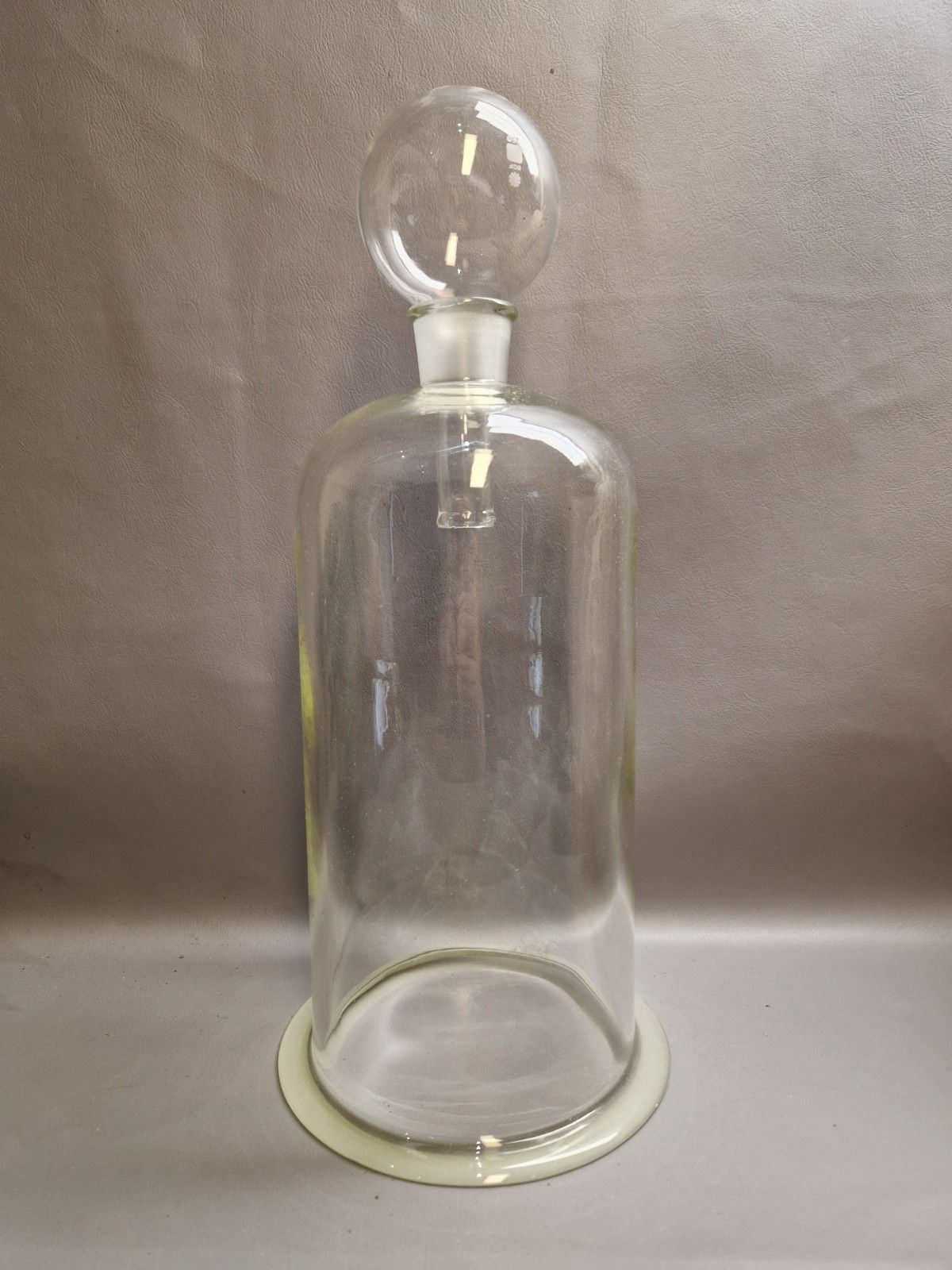 Vintage Pyrex Large Cloche And Stopper Plant Greenhouse Display Heavy Glass photo Home Decor