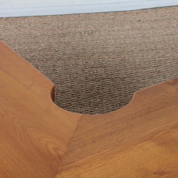 Solid Oak Coffee Table In The Style Of Seltz, 1980 photo 1647.0