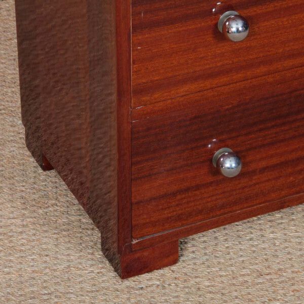 Large Art Deco Mahogany Chest Of Drawers From The 1940s photo for sale
