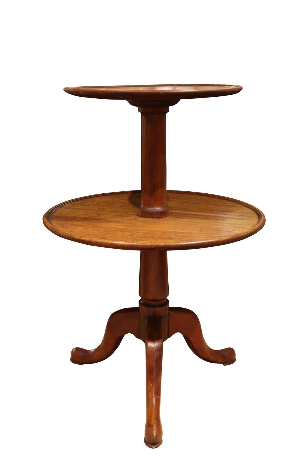 Early Victorian Mahogany Two Tier Revolving Dumb Waiter On Tripod Base, Circa 1850 photo furniture