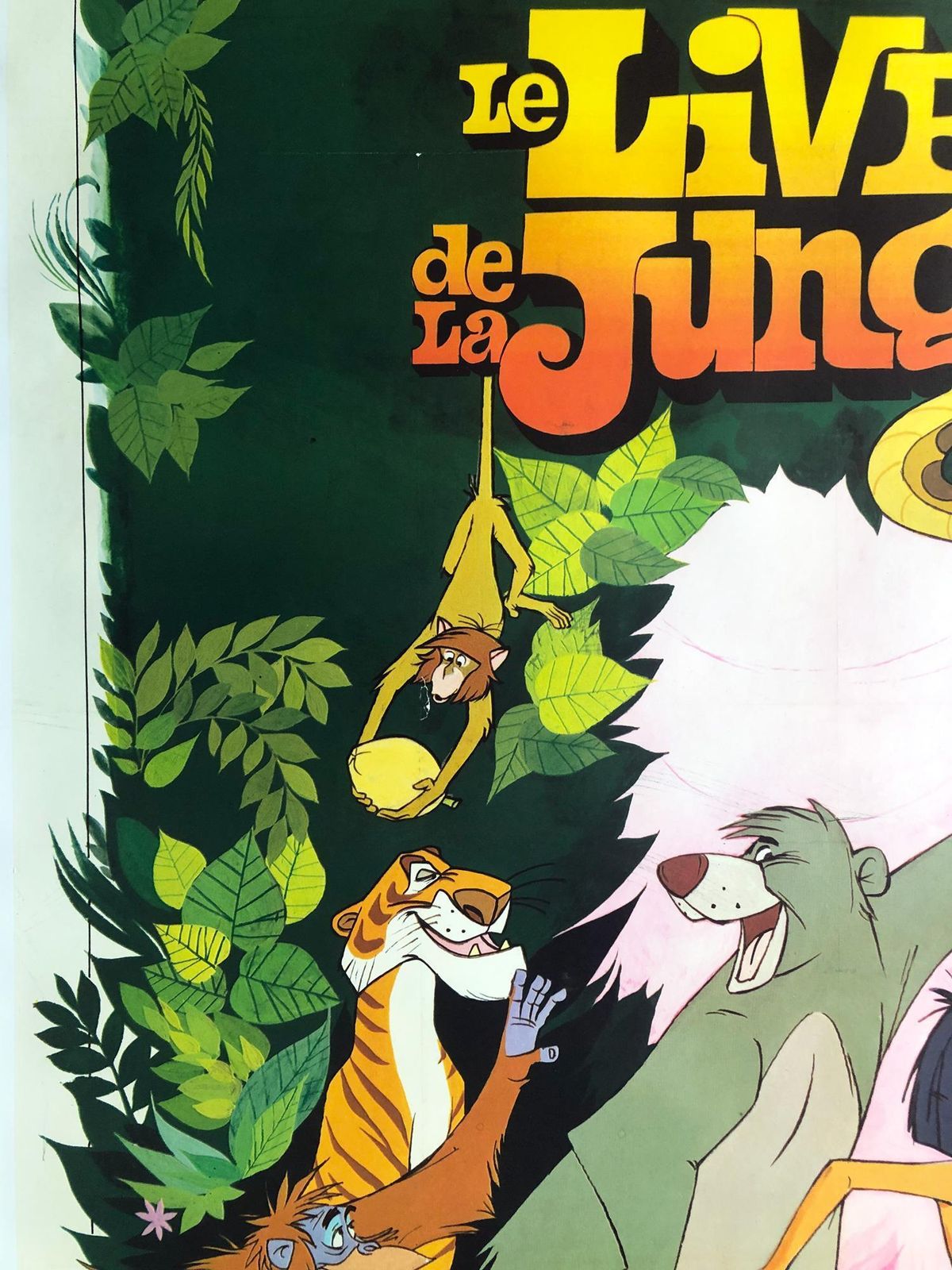 Affiche de cinéma française Le Livre de la Jungle, grande format, 1967 photo Art