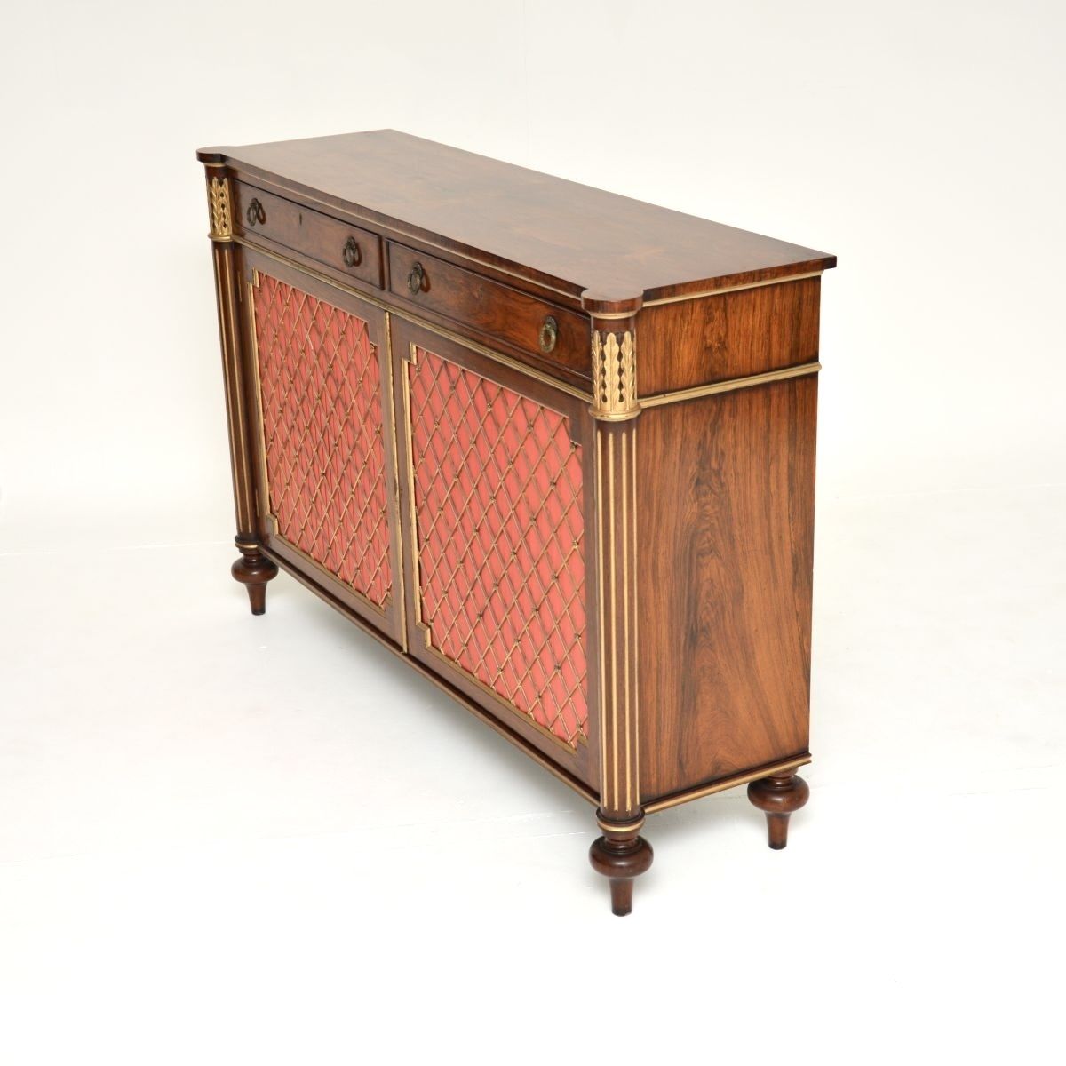 photo for sale Antique Regency Style Rosewood Grill Front Sideboard
