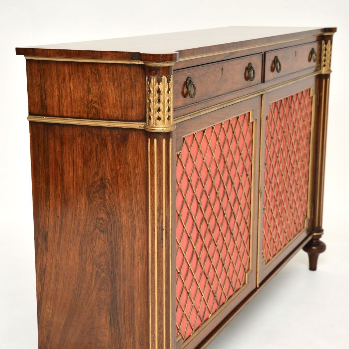 2925.0 Antique Regency Style Rosewood Grill Front Sideboard photo