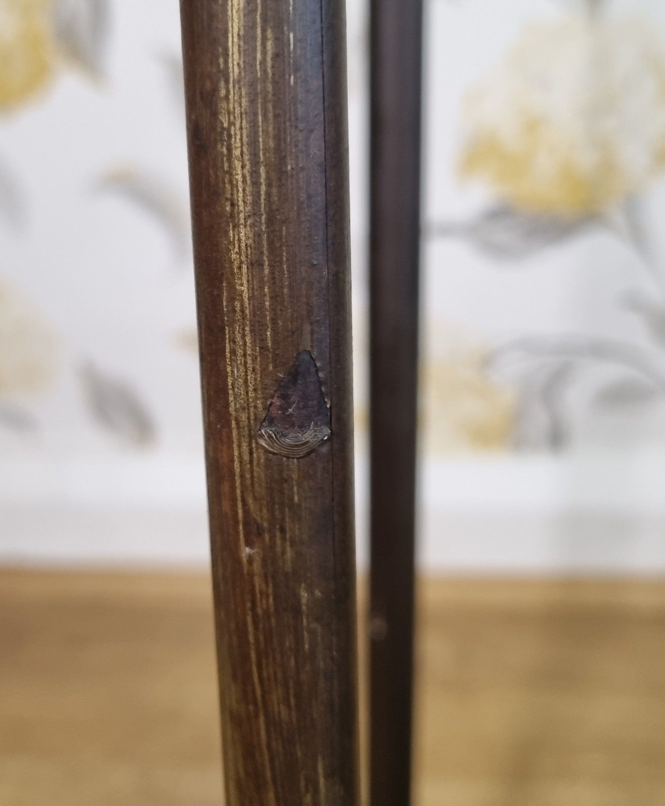 145.0 Antique Victorian Tarnished Brass Cast Iron Stick Umbrella Stand 6 Division photo