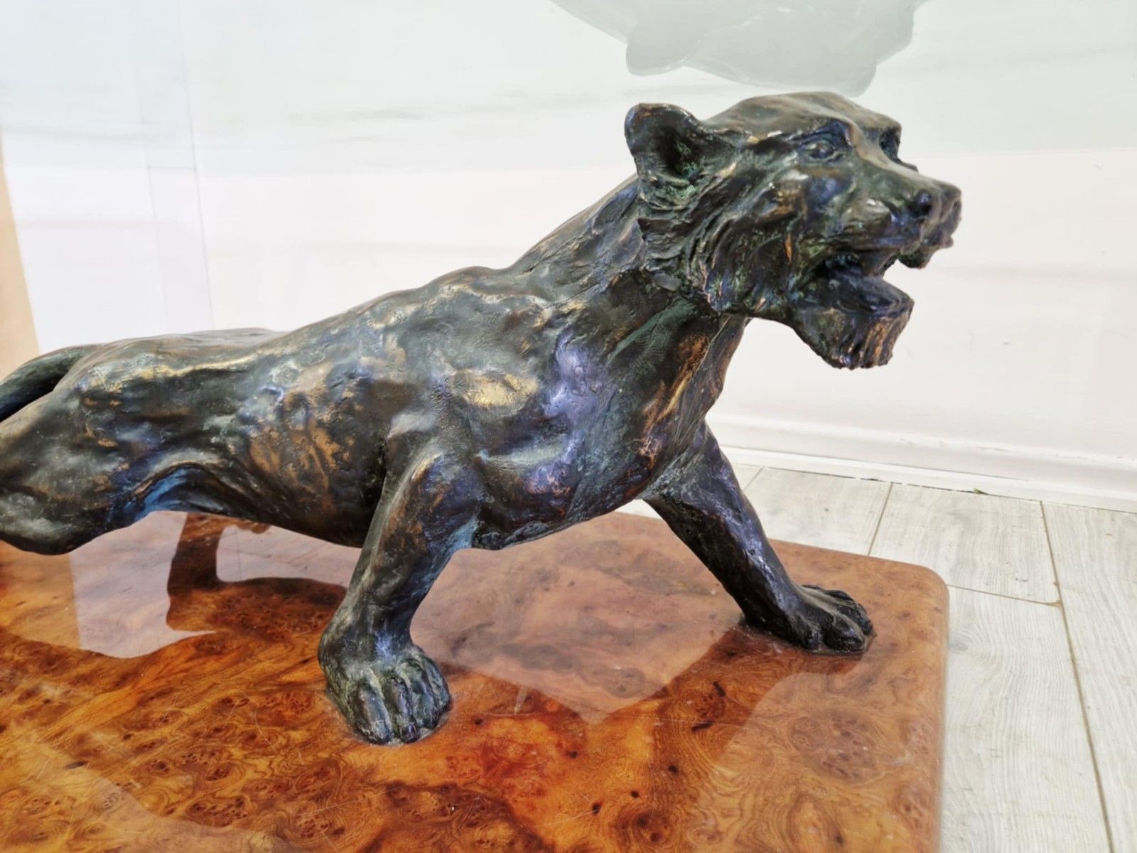 Claude Dalle For Maison Roméo Paris Panther Coffee Table 1970s French Design photo for sale