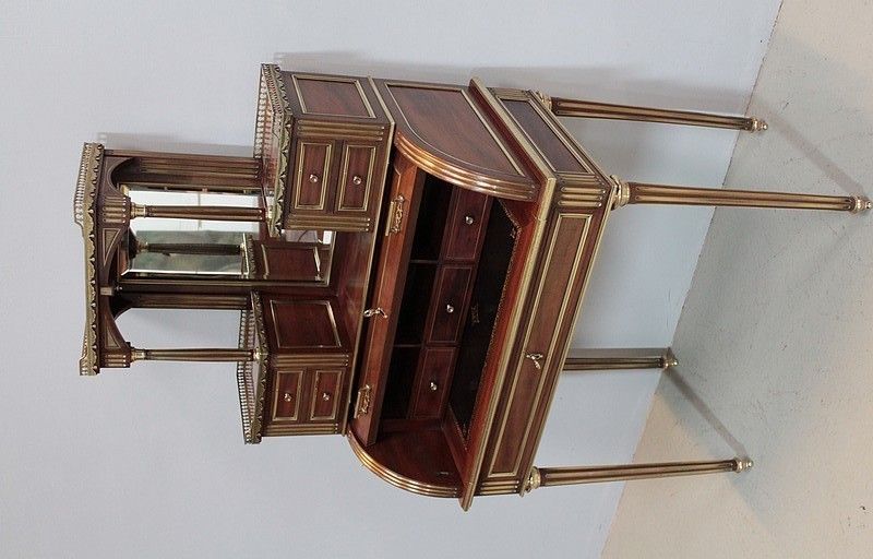 Louis XVI Cylinder Office Mahogany 19th photo furniture