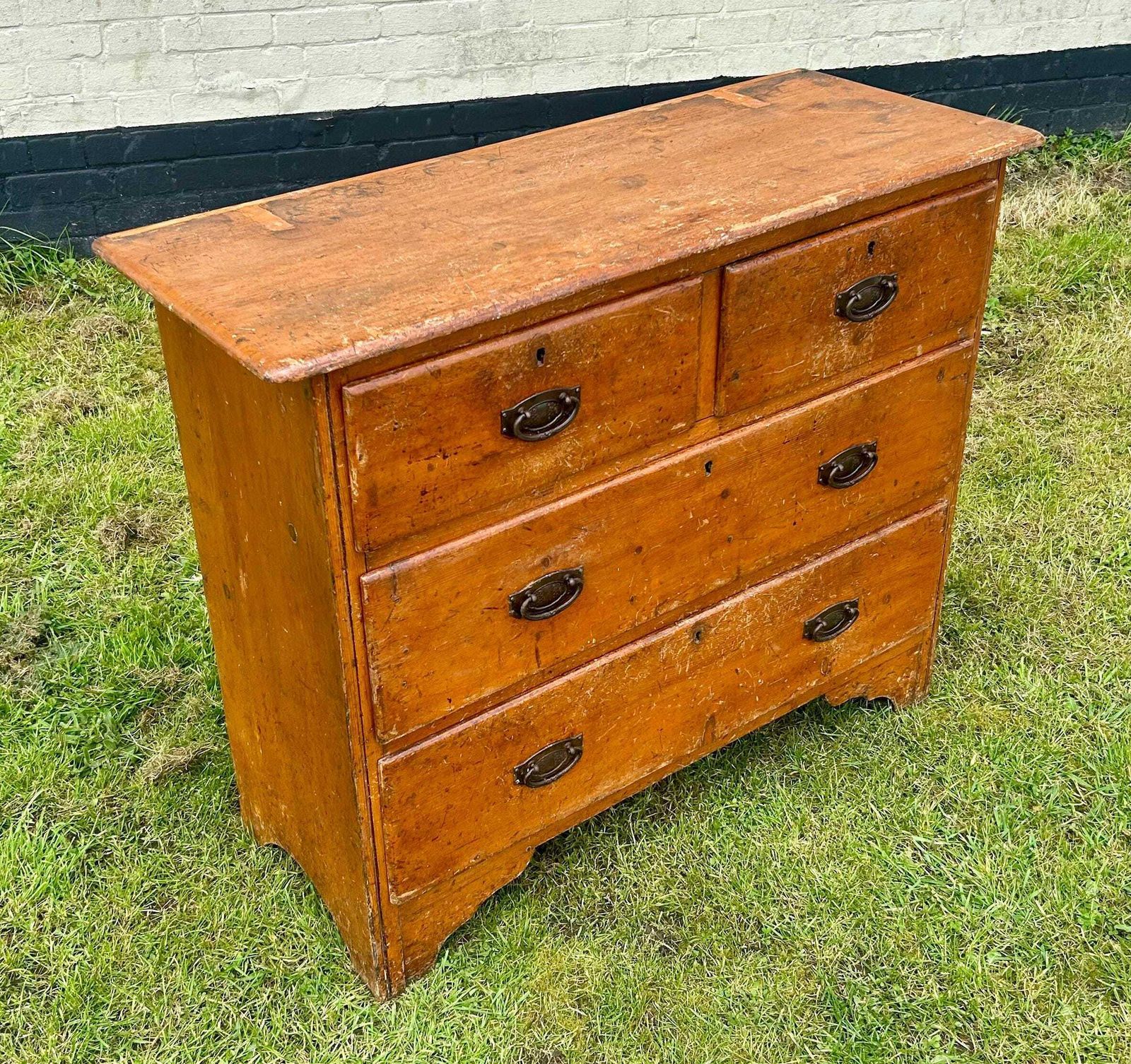 Victorian Pine Chest Of Drawers Cabinet Cupboard Bedroom Farmhouse Industrial Antique Vintage Haberdashery Storage Draw photo furniture