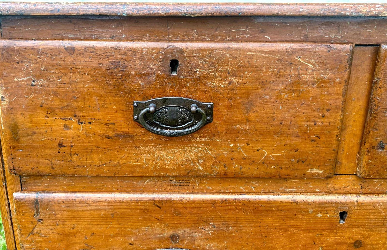 Victorian Pine Chest Of Drawers Cabinet Cupboard Bedroom Farmhouse Industrial Antique Vintage Haberdashery Storage Draw photo Furniture