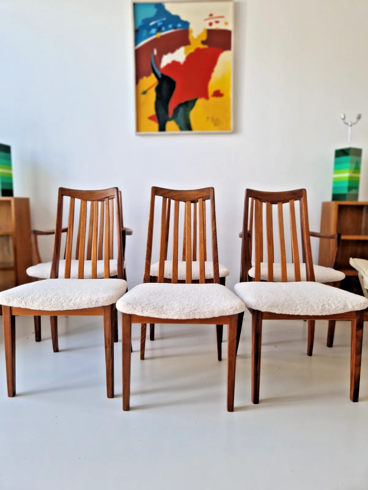 6 Mid Century Modern Dining Chairs G Plan Teak Vintage Home Decor photo furniture