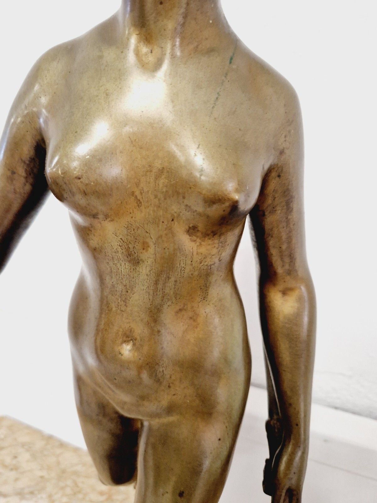 Art Antique Bronze Sculpture Of Diane The Huntress 19th Century photo