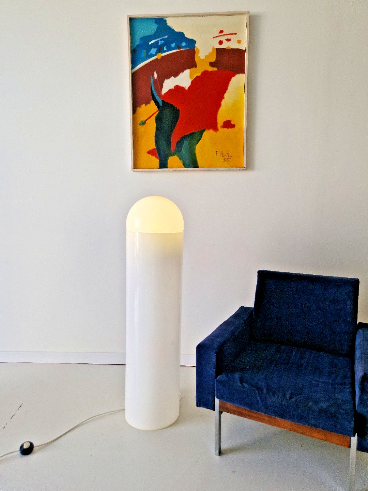 Mid Century Italian Floor Lamp Totem Lighting 1970s Interior Design photo furniture