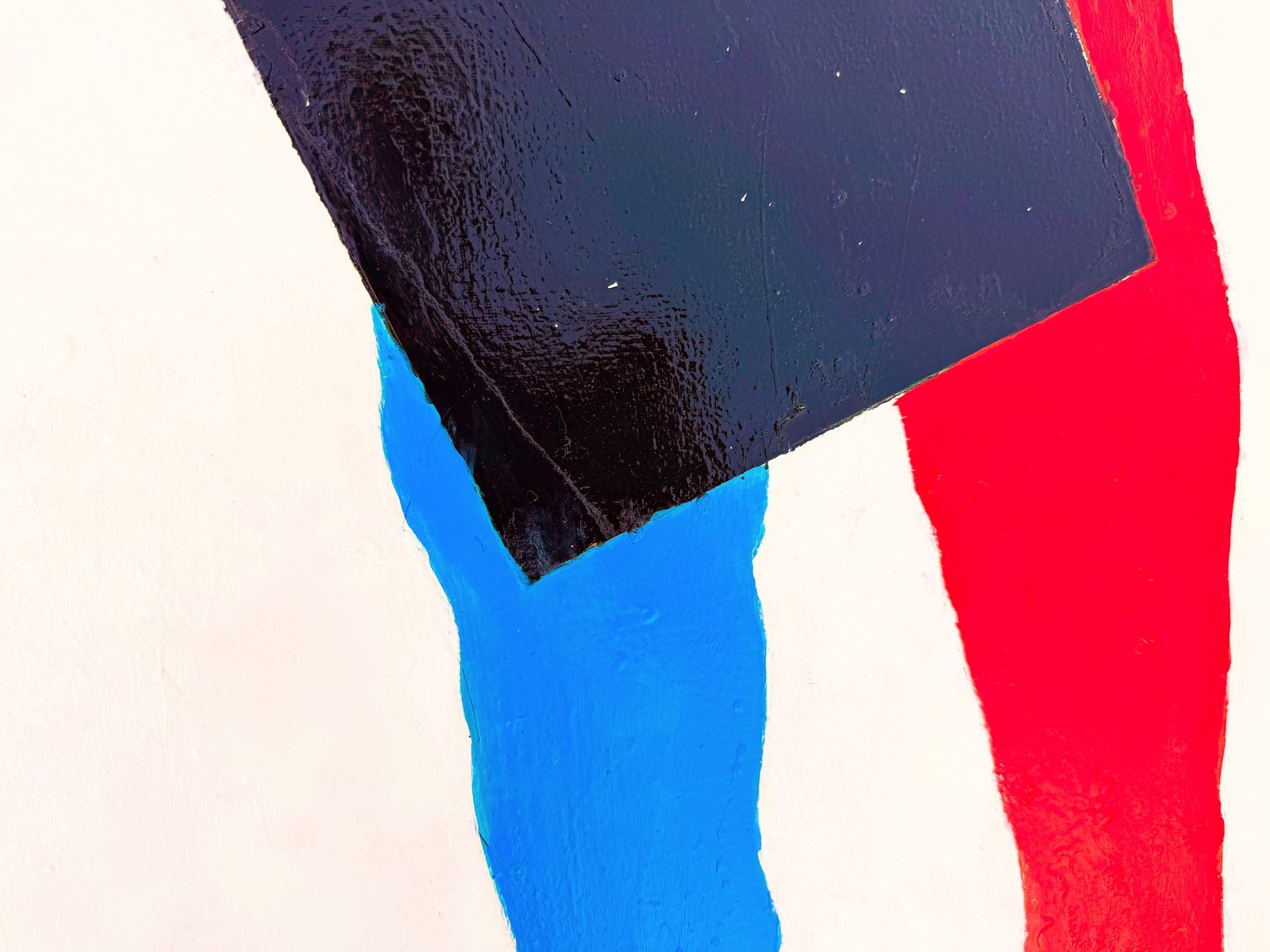 Antonio Pérez Portabella Minimalist Geometric Abstract Painting Red Blue Black Mediterranean Oil Canvas 2005 photo 1200.0