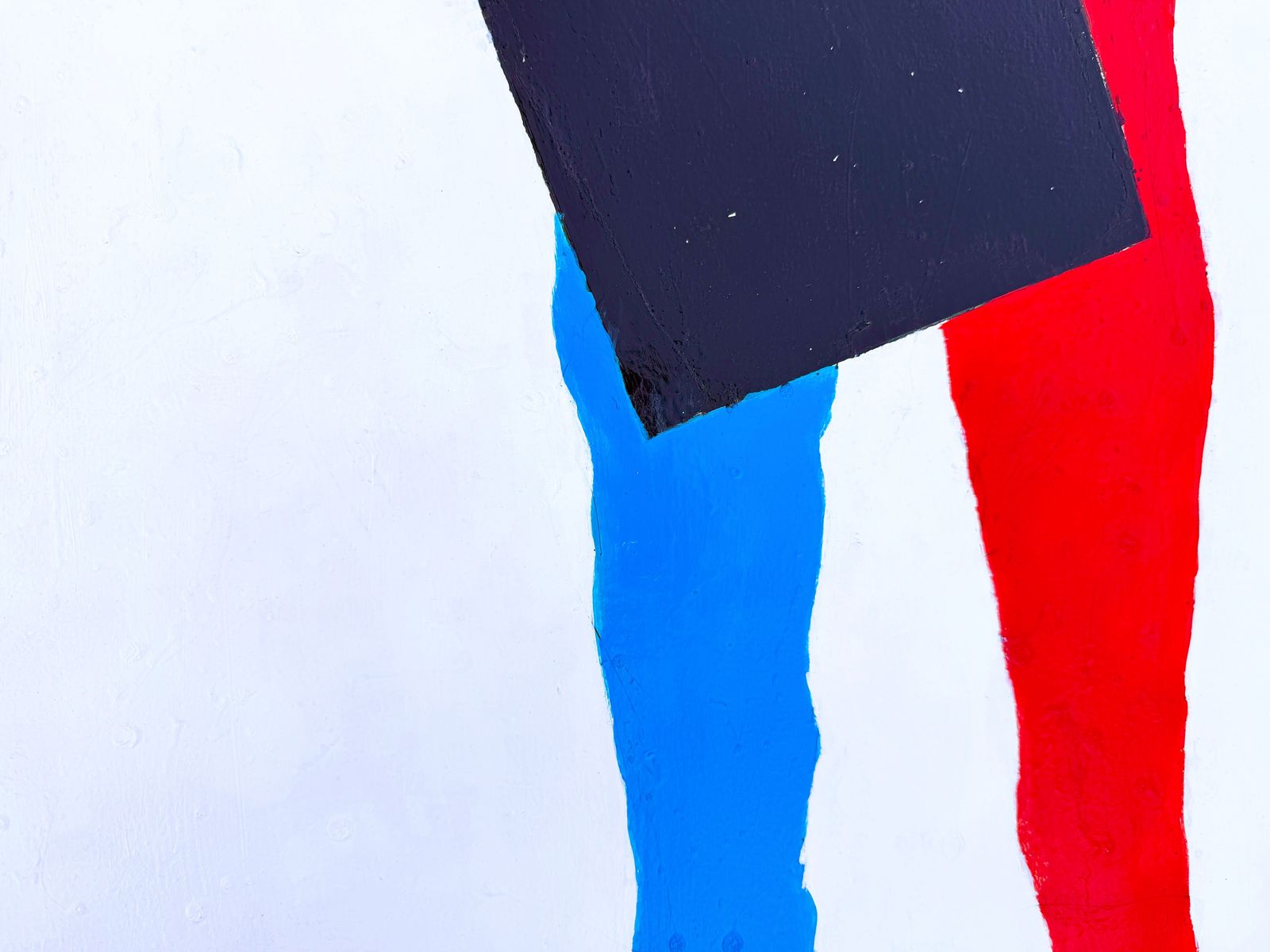 Antonio Pérez Portabella Minimalist Geometric Abstract Painting Red Blue Black Mediterranean Oil Canvas 2005 photo vinterior