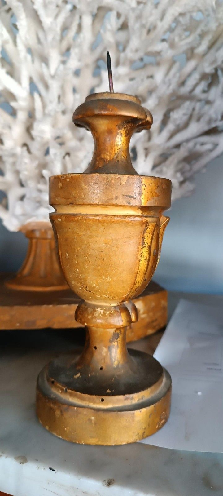 Chandelier Sacred Art Perettone Palm Holder Louis XVI Tuscany photo vintage