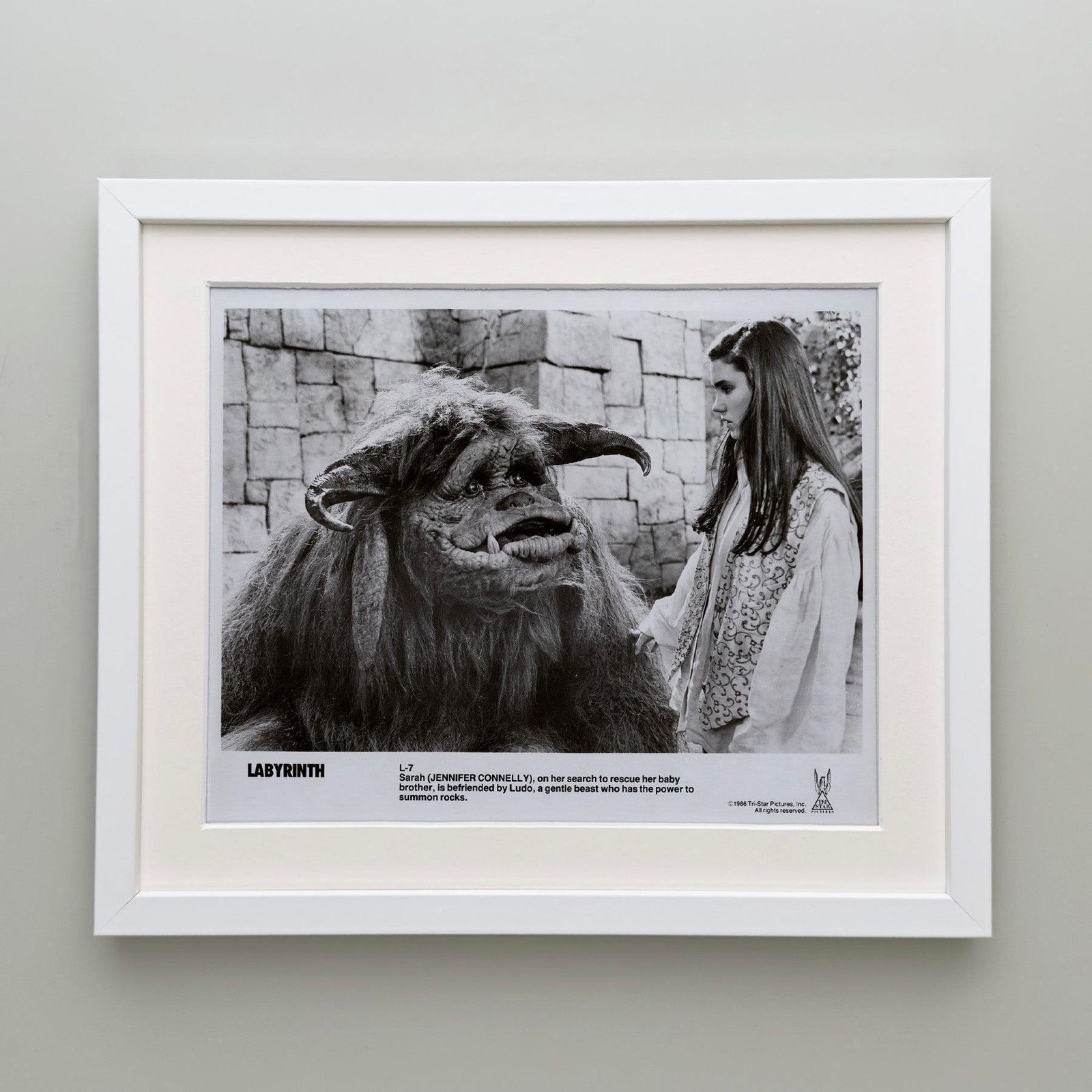 Labyrinth 1986 Publiciteitsfilm Movie Press Still, ingelijst photo Kunst