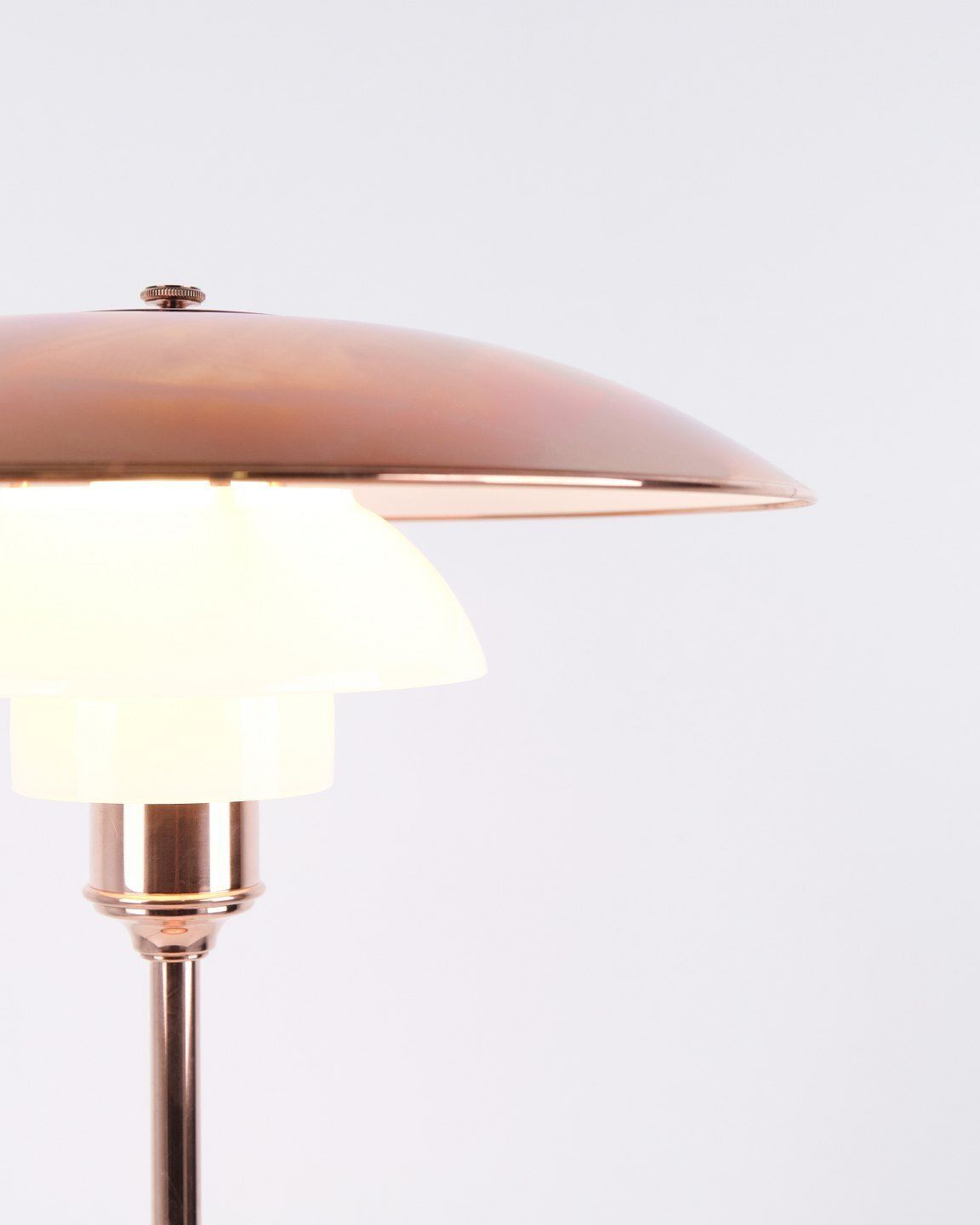 Poul Henningsen Table Lamp Model Ph 3½ 2½ Limited Edition In Copper For Louis Poulsen photo furniture