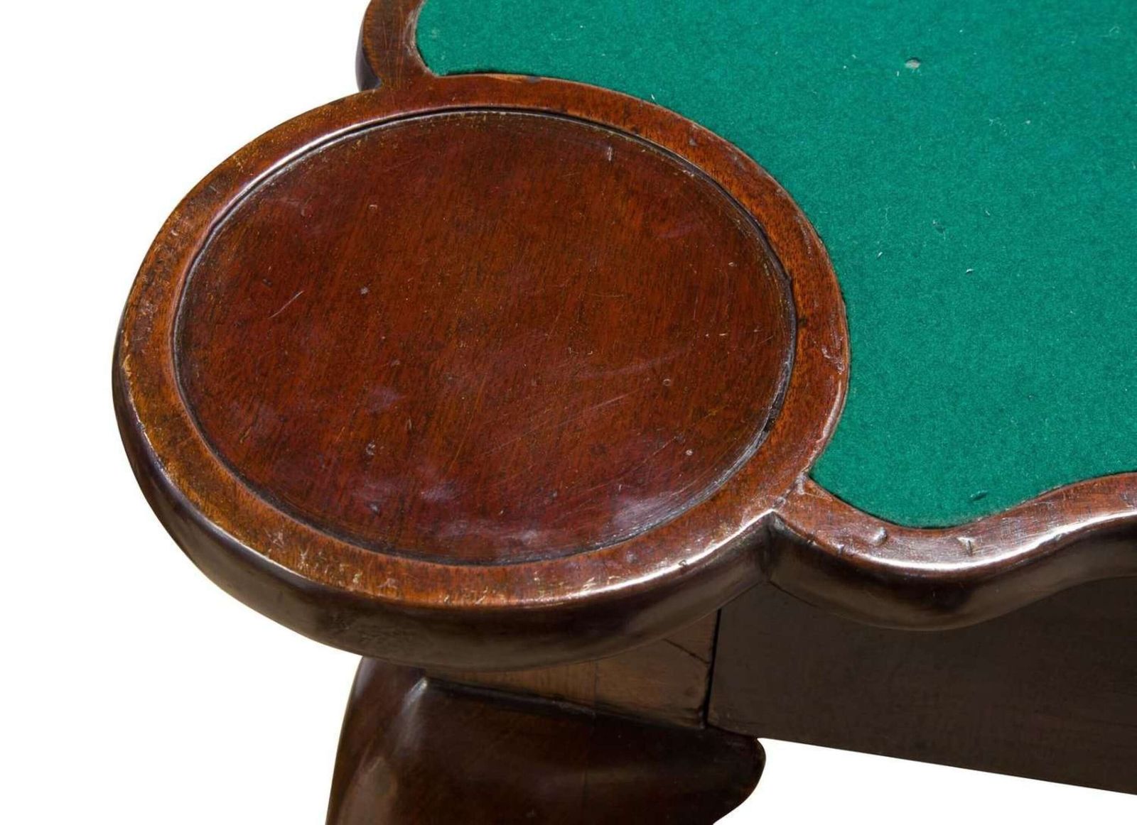 Fine George II Mahogany Concertina Action Card Table With Drawer, C.1750 photo buy