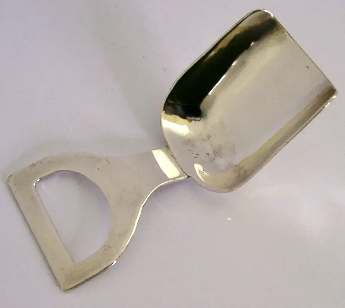 Engelse Mid-Century Modern sterling zilveren schepvormige caddy spoon 1983 photo furniture