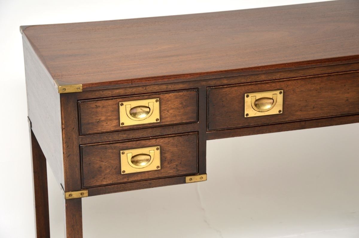 Antique Mahogany Military Campaign Desk / Writing Table photo vinterior
