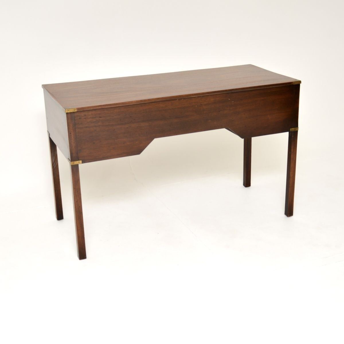 photo for sale Antique Mahogany Military Campaign Desk / Writing Table