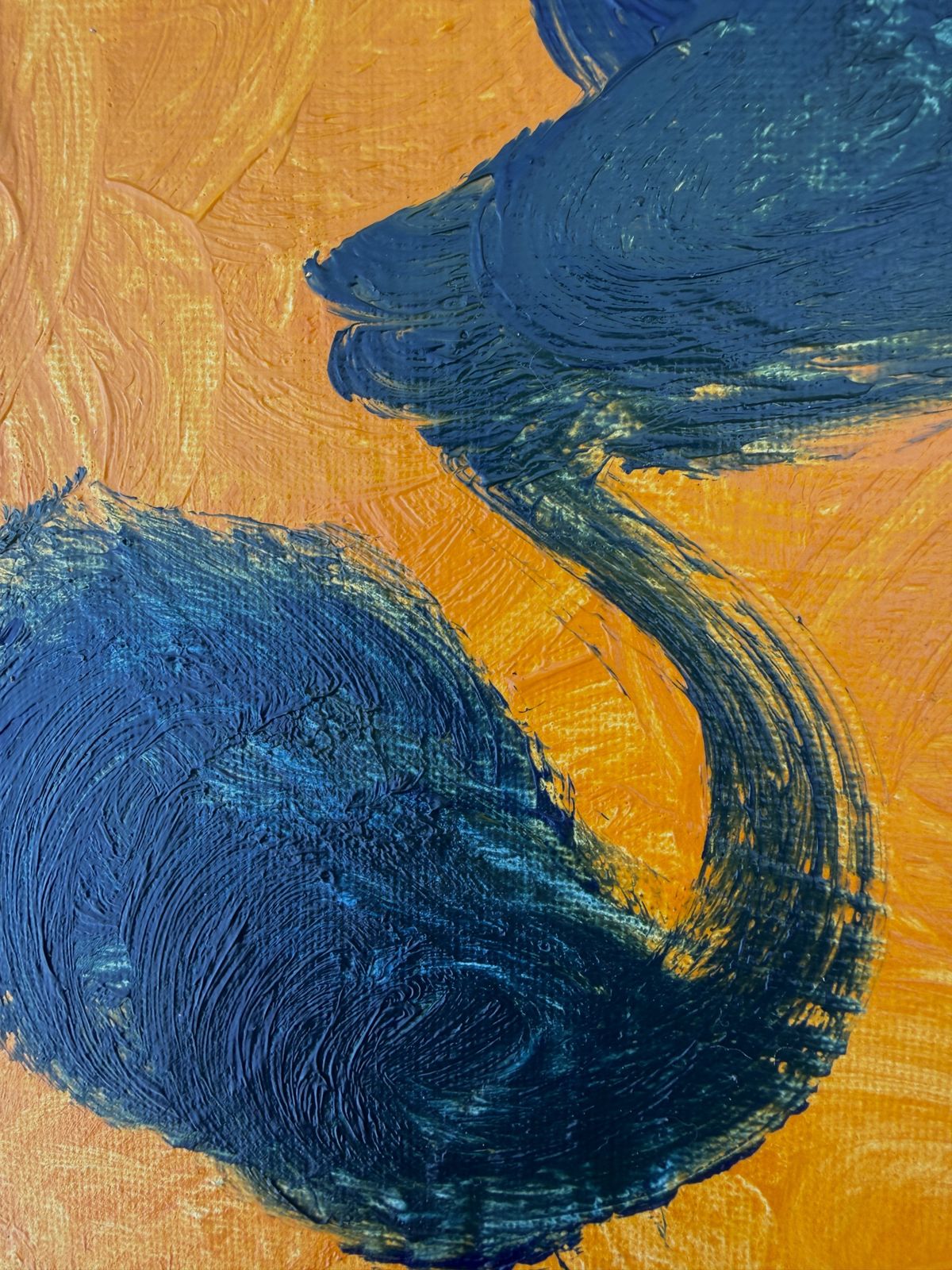 Dios Y Medio Genesis 0 - Peinture à l'huile sur toile abstraite méditerranéenne, composition biomorphique 2026 photo Art