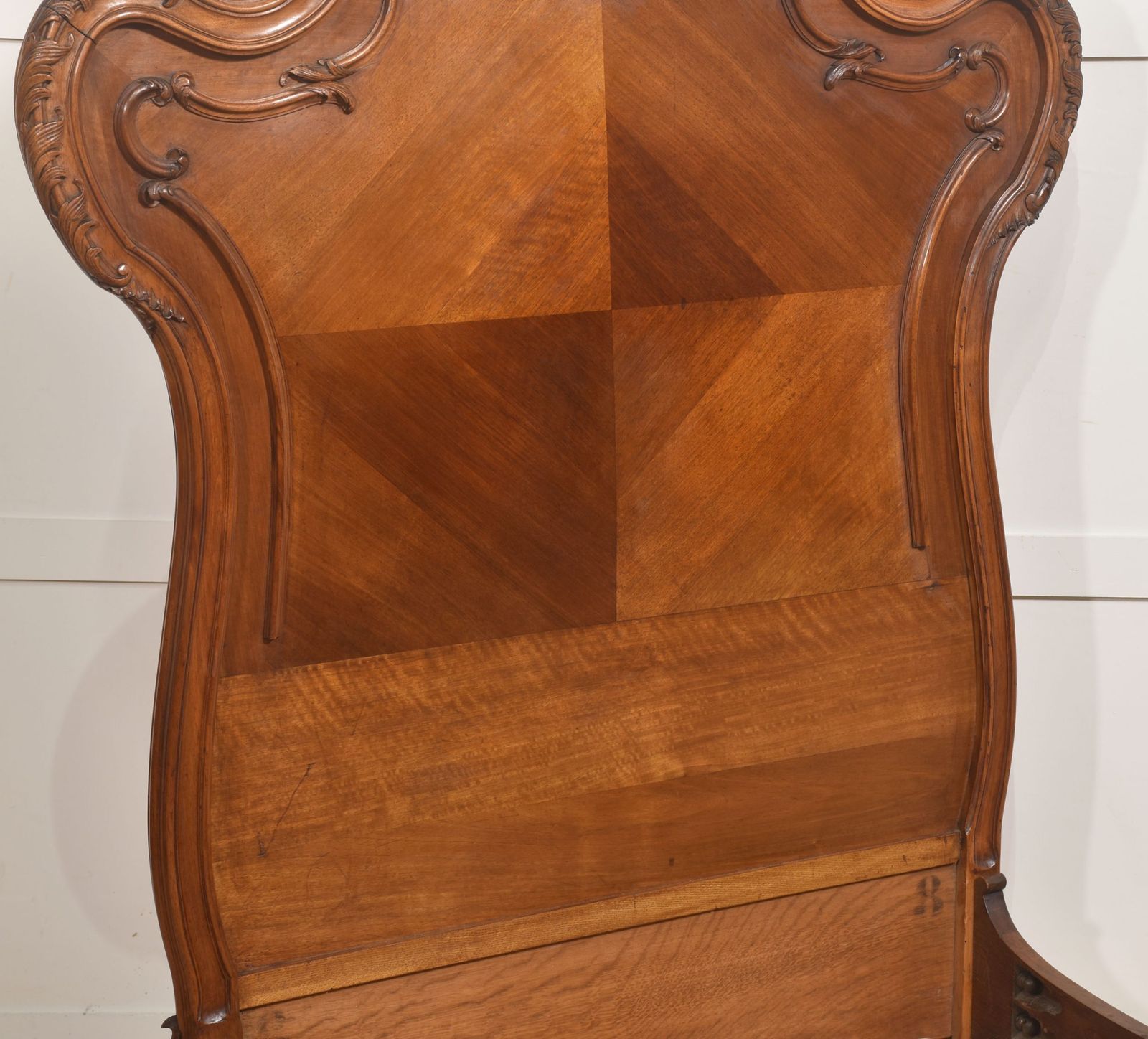 Pair Of Carved Walnut Single Beds photo 3354.0