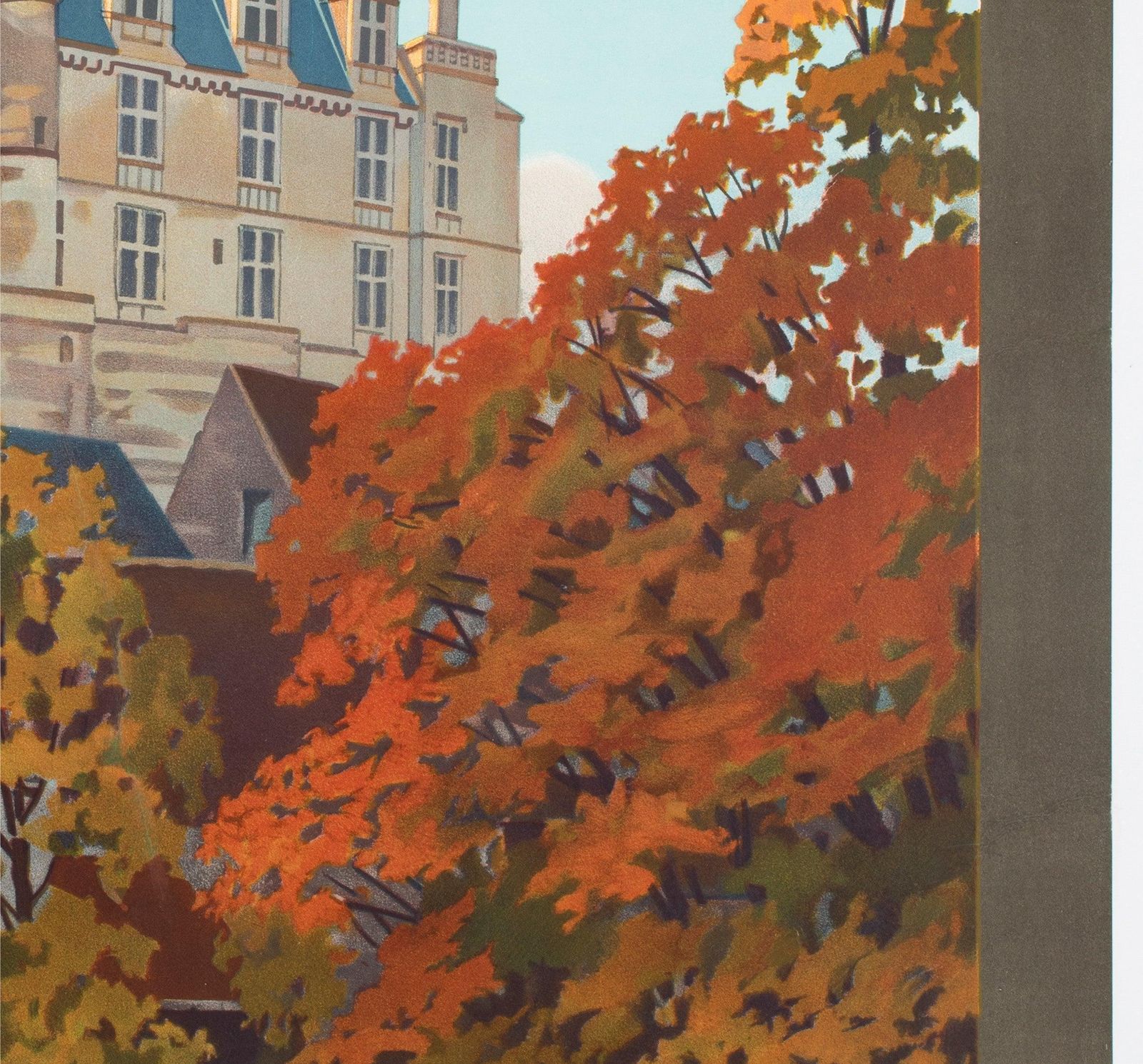 Affiche publicitaire de voyage Loches C1928, Constant Duval photo vinterior