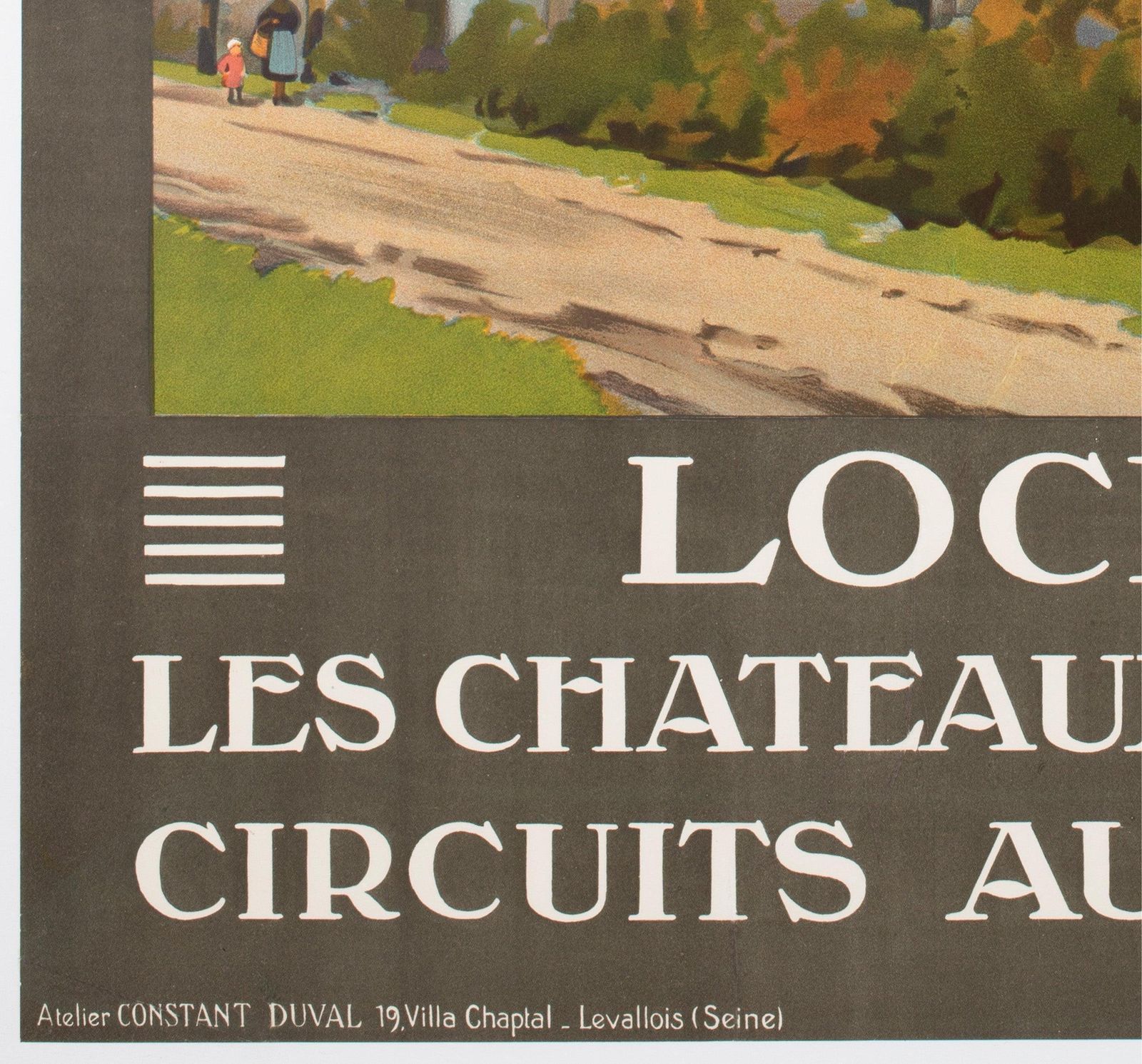 Affiche publicitaire de voyage Loches C1928, Constant Duval photo buy