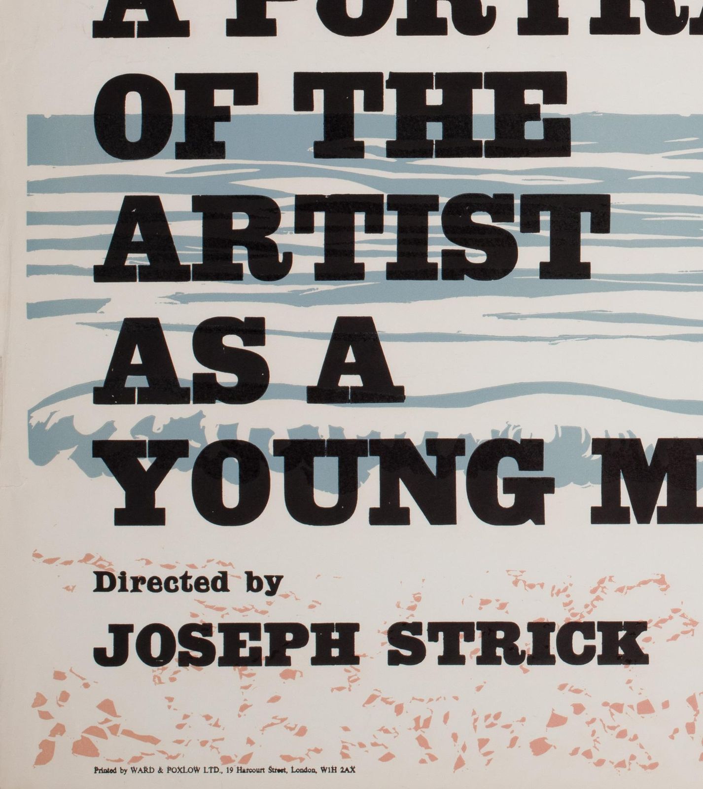 Portrait Of The Artist As A Young Man, affiche de cinéma UK Quad, Academy Cinema, 1977 photo vinterior