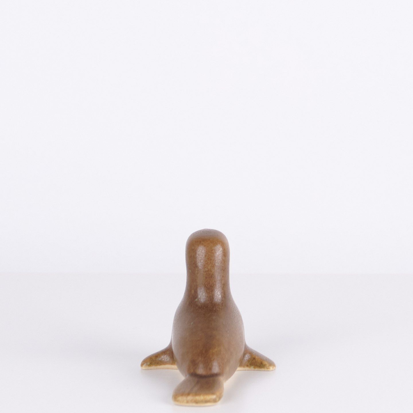Seal Figure In Glazed Ceramic By Knud Basse, Danish Design, 1960s photo Home Decor