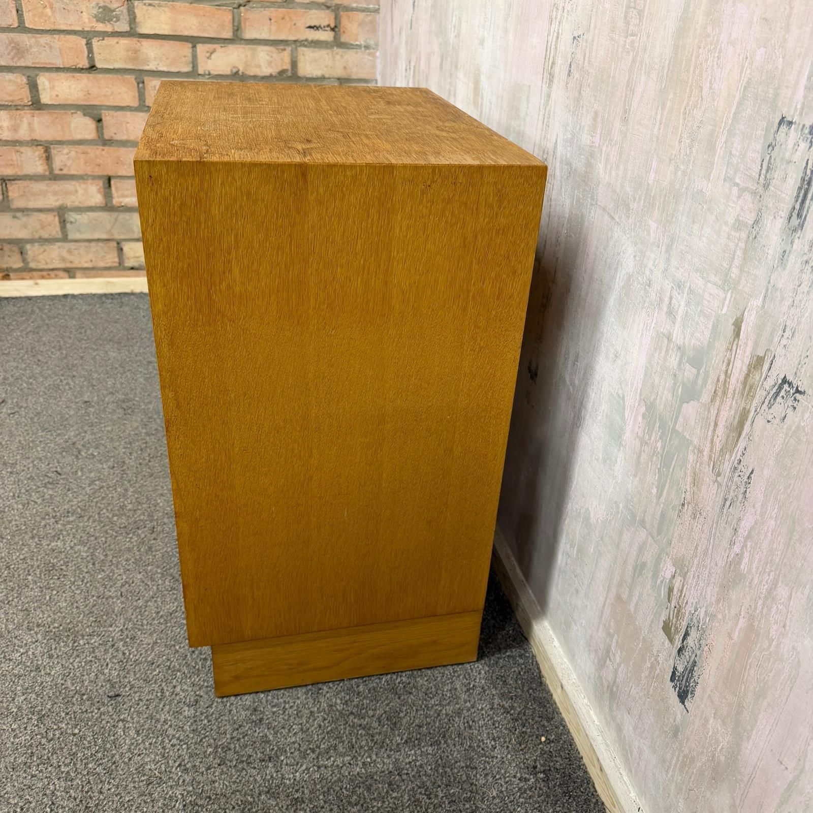 Mid Century Meredew Bedside Cabinet Shelf Cupboard photo vintage