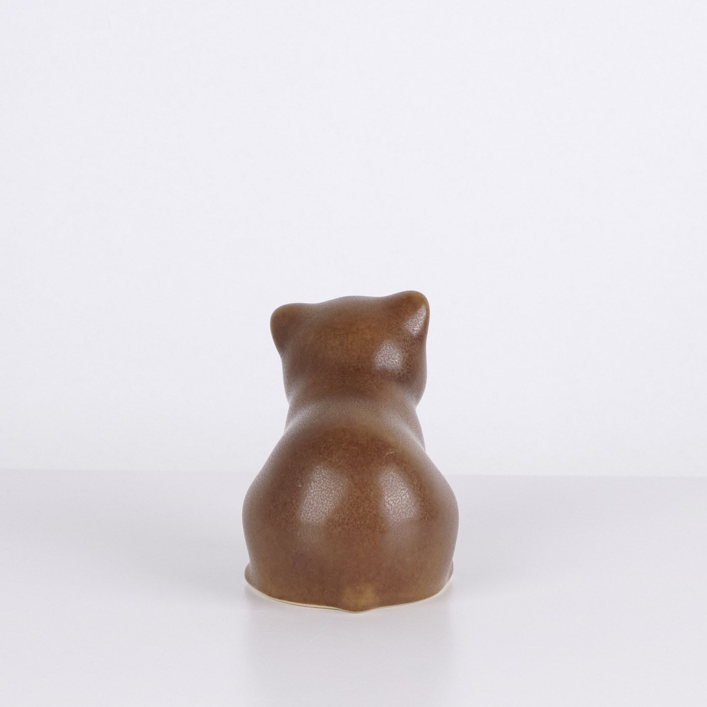 Knud Basse Cat Figure In Glazed Ceramic, Danish Design, 1960s photo Home Decor