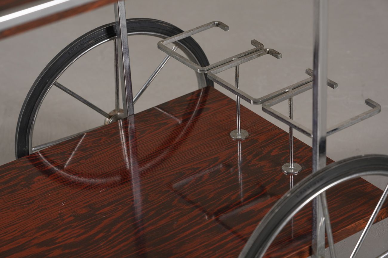 Vintage Mid Century Modern Bar Cart Or Tea Trolley , Italy 1960’s photo buy