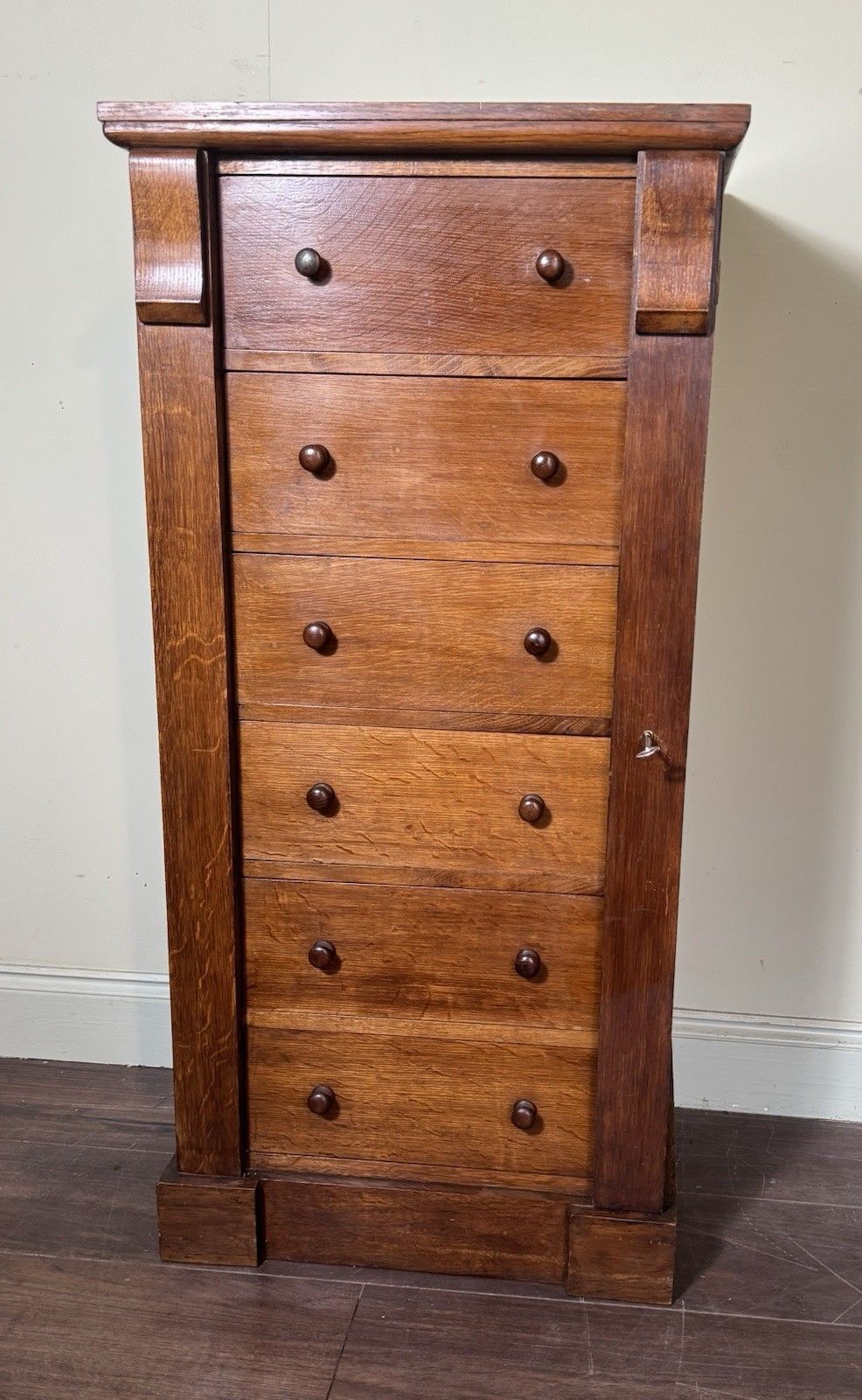 Victorian Oak Wellington Chest