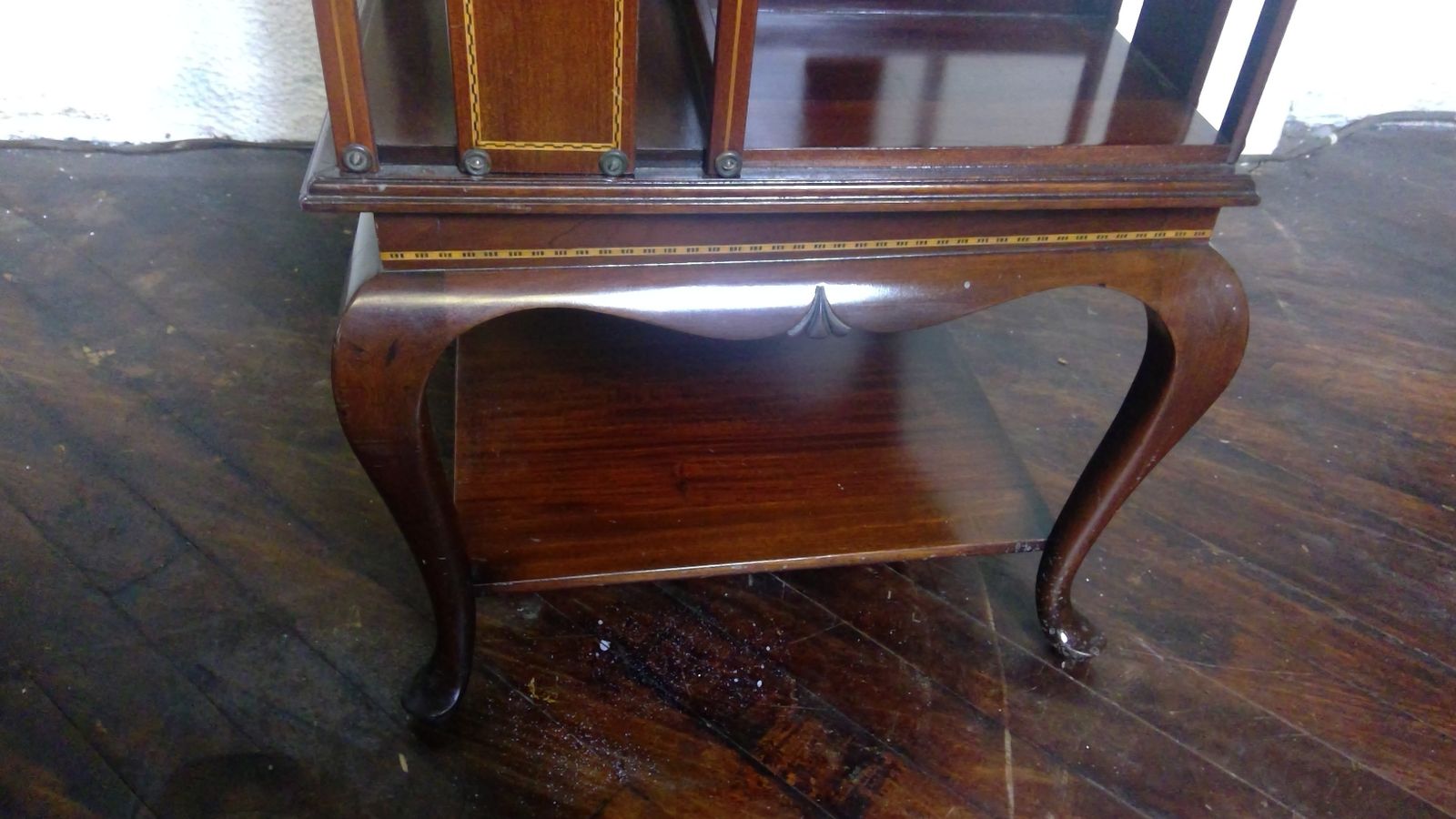 A Revolving Mahogany  Bookcase,Fitted On A  Queen Anne Cabriole Leg Base photo furniture