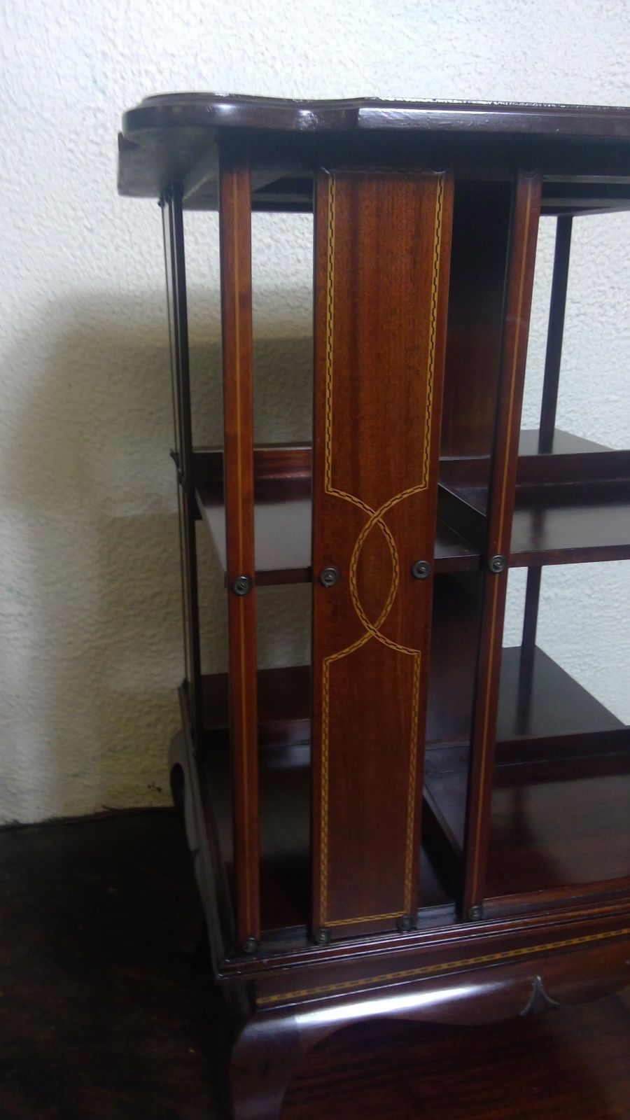 A Revolving Mahogany  Bookcase,Fitted On A  Queen Anne Cabriole Leg Base photo for sale