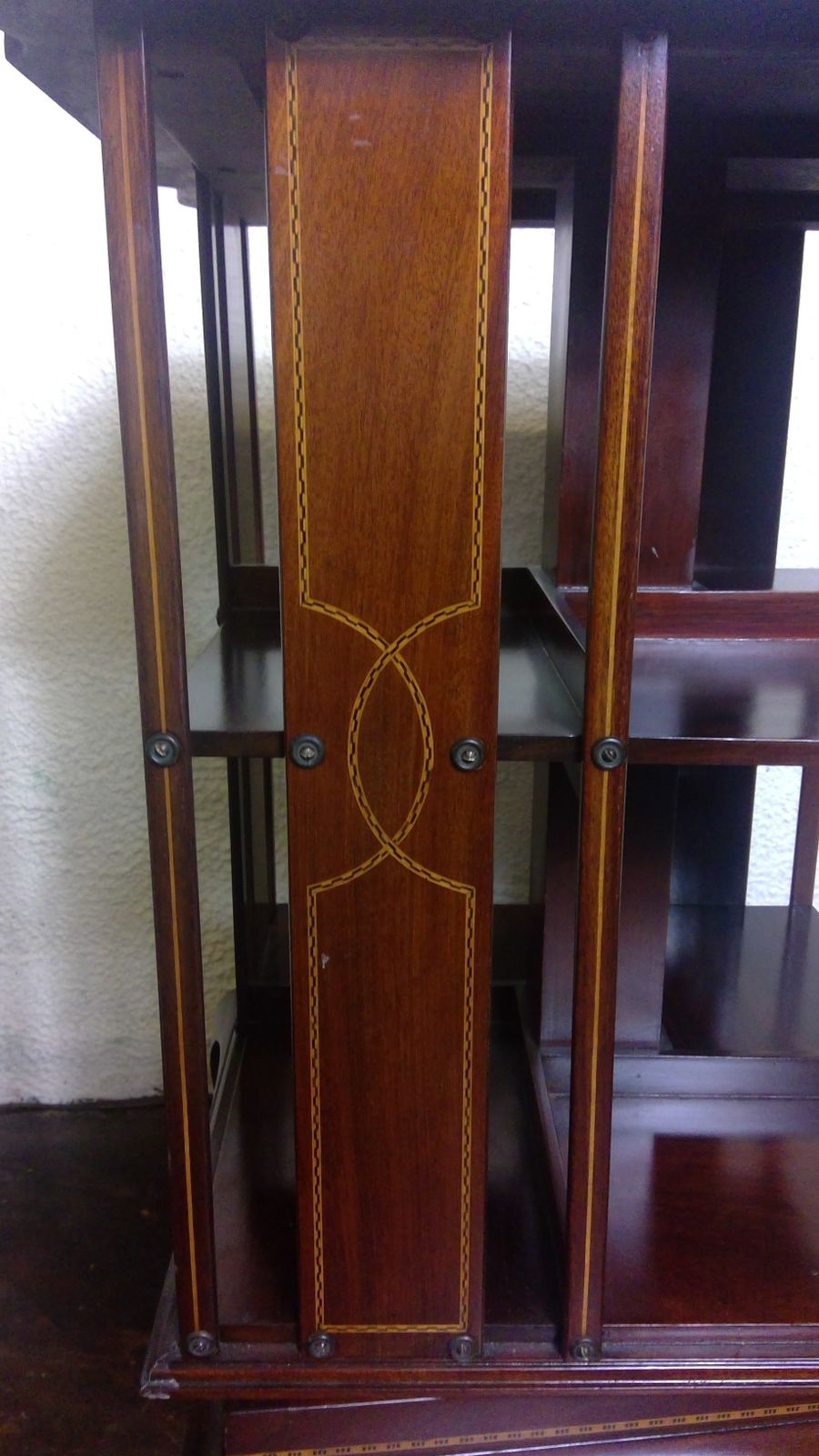 photo furniture A Revolving Mahogany  Bookcase,Fitted On A  Queen Anne Cabriole Leg Base