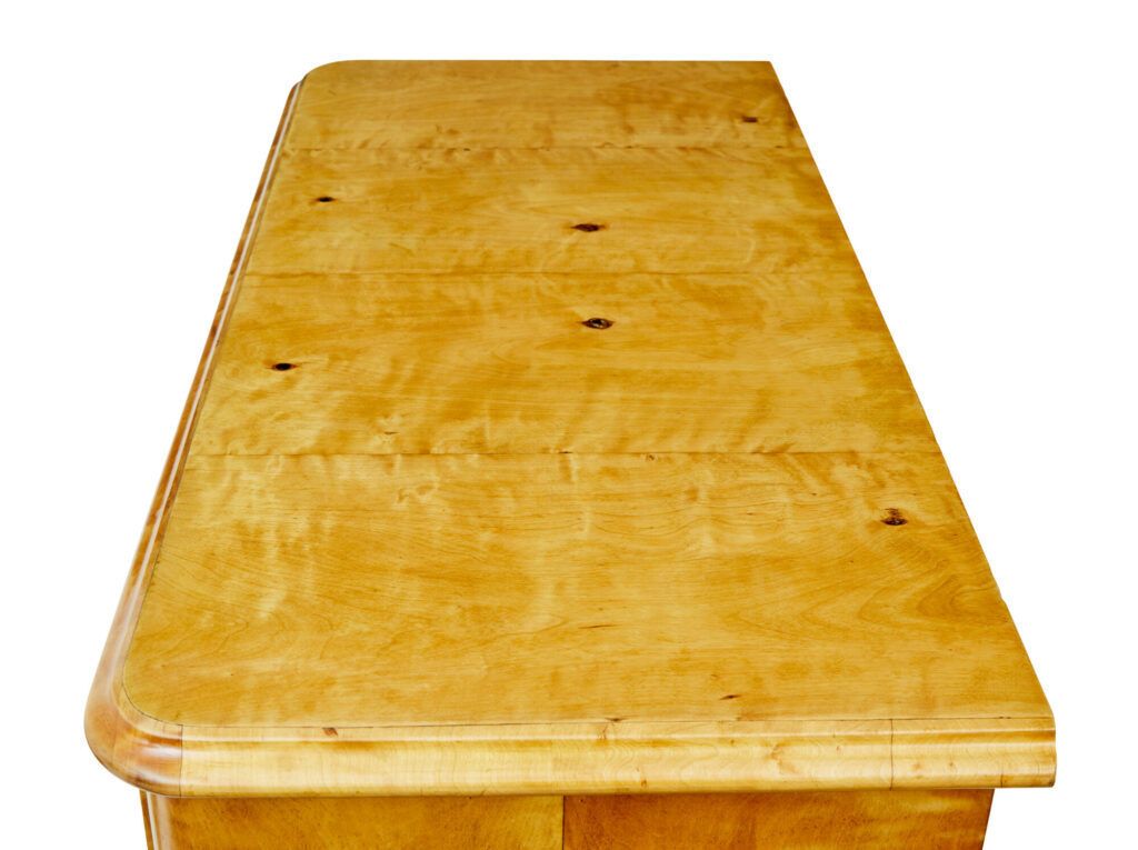 19th Century Swedish Tiger Birch Chest Of Drawers photo furniture