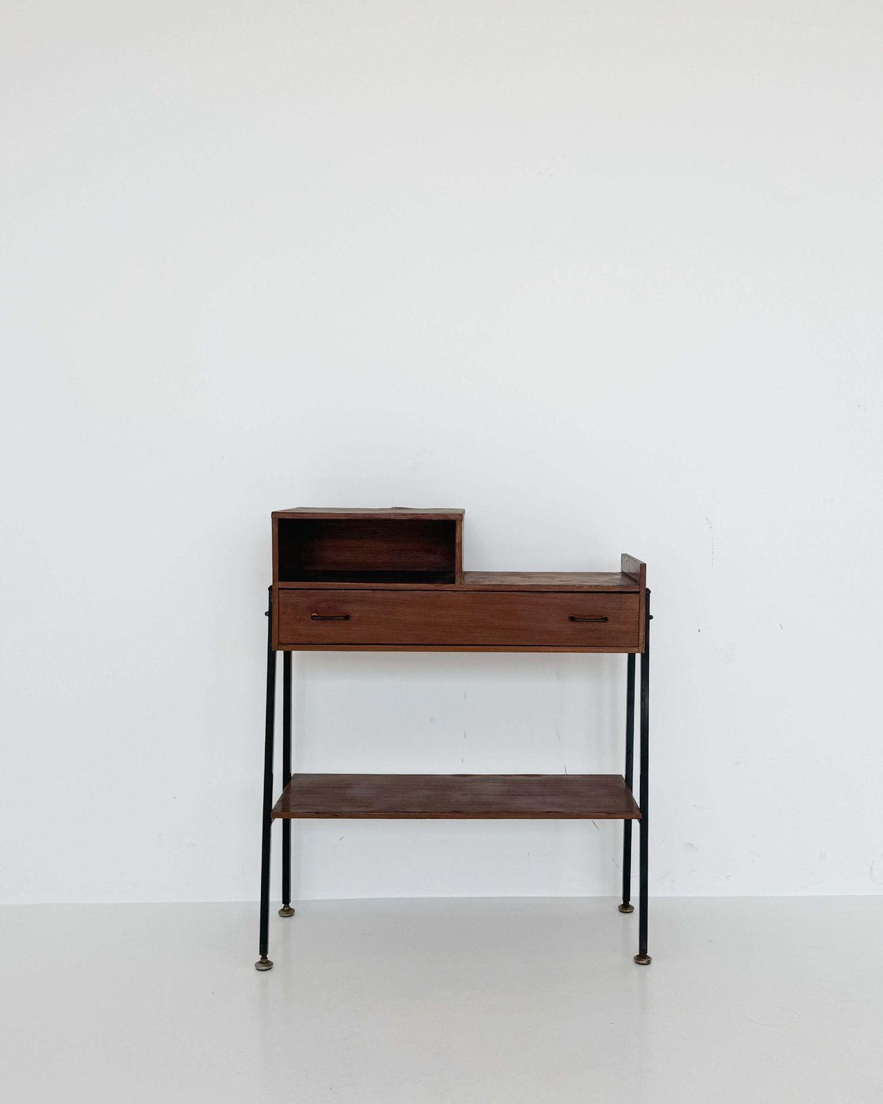 Vintage Wooden And Metal Cabinet – Mid Century 1950s/1960s