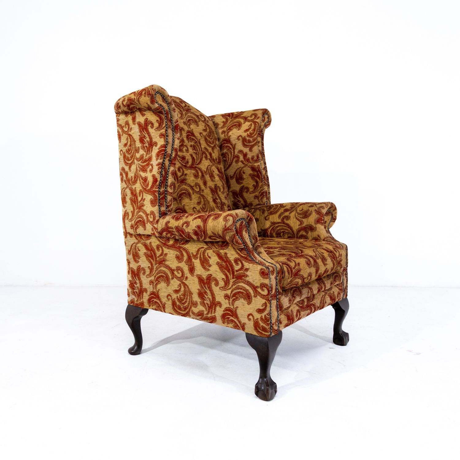 Upholstered Queen Anne Chair Rwi photo 869.0